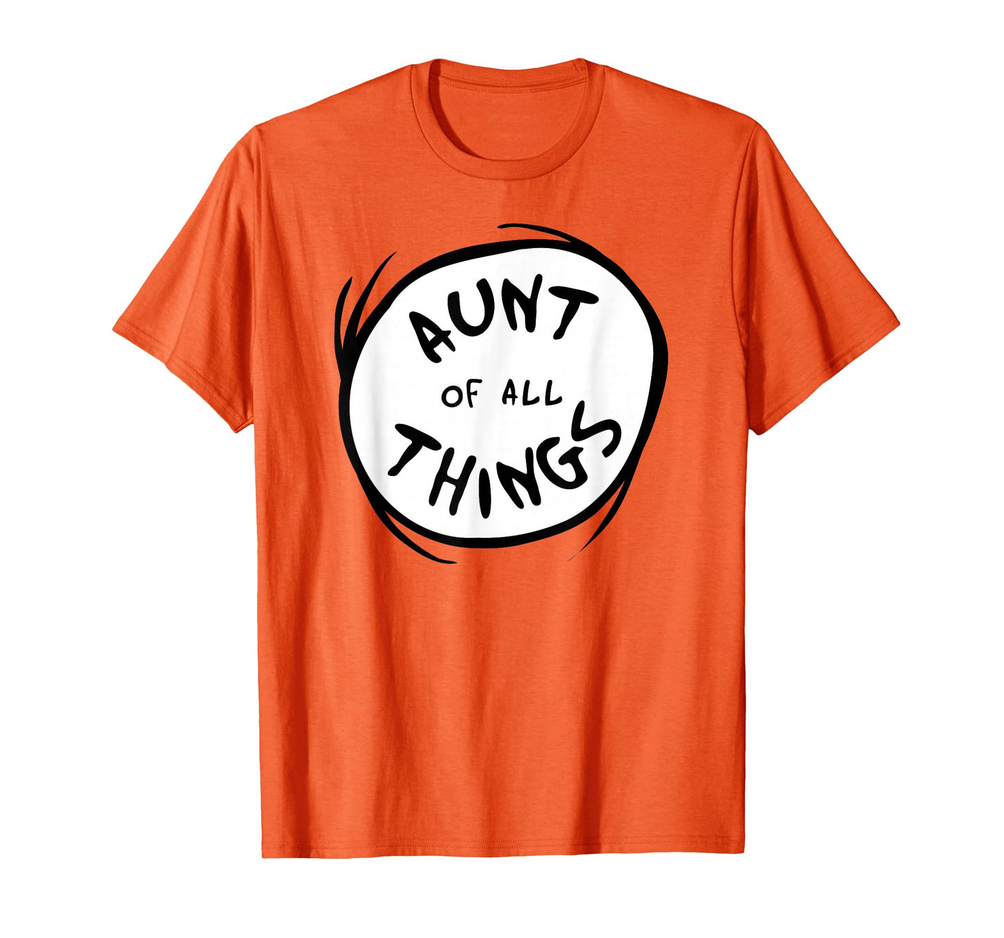 Dr. Seuss Aunt of all Things Emblem RED T-shirt T-Shirt