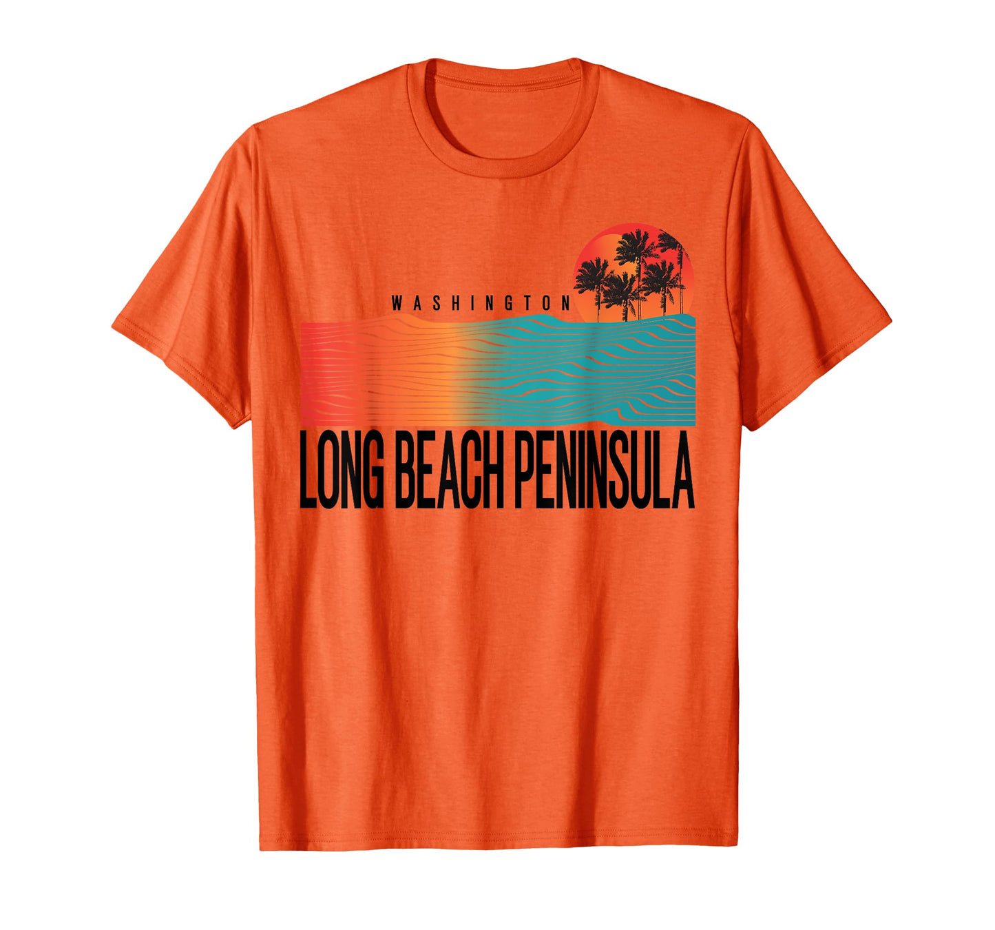 Washington Long Beach Peninsula Women Men Surfboarding T-Shirt