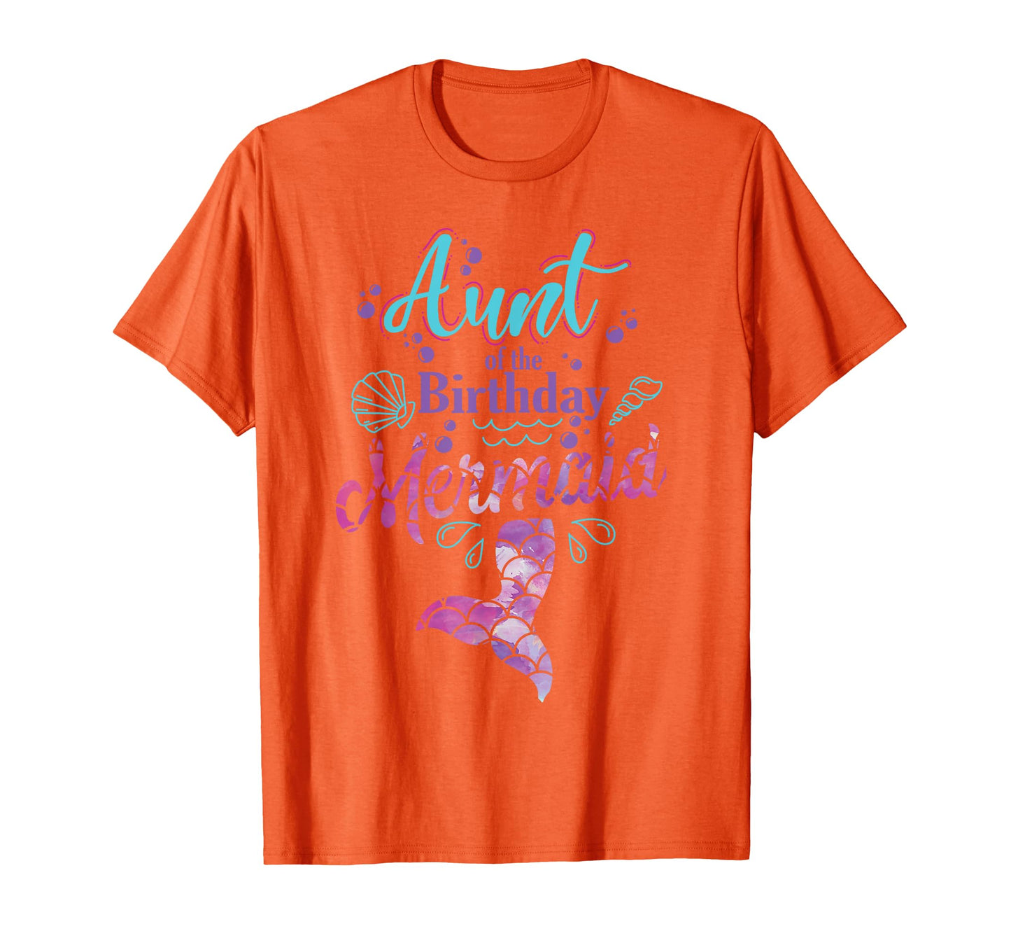 Aunt Of The Birthday Mermaid Birthday Party Mermaid Aunt T-Shirt