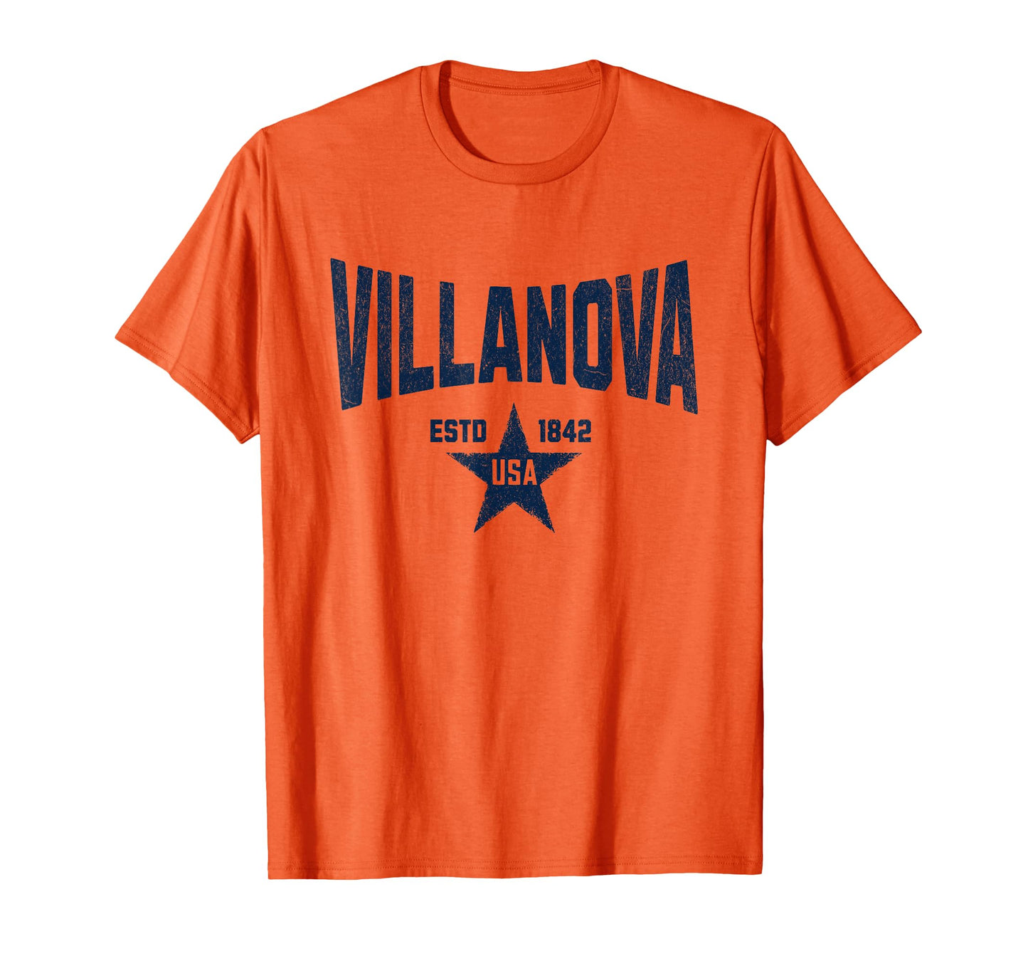 Visit Blue Villanova Pennsylvania Vintage Athletic Souvenir T-Shirt