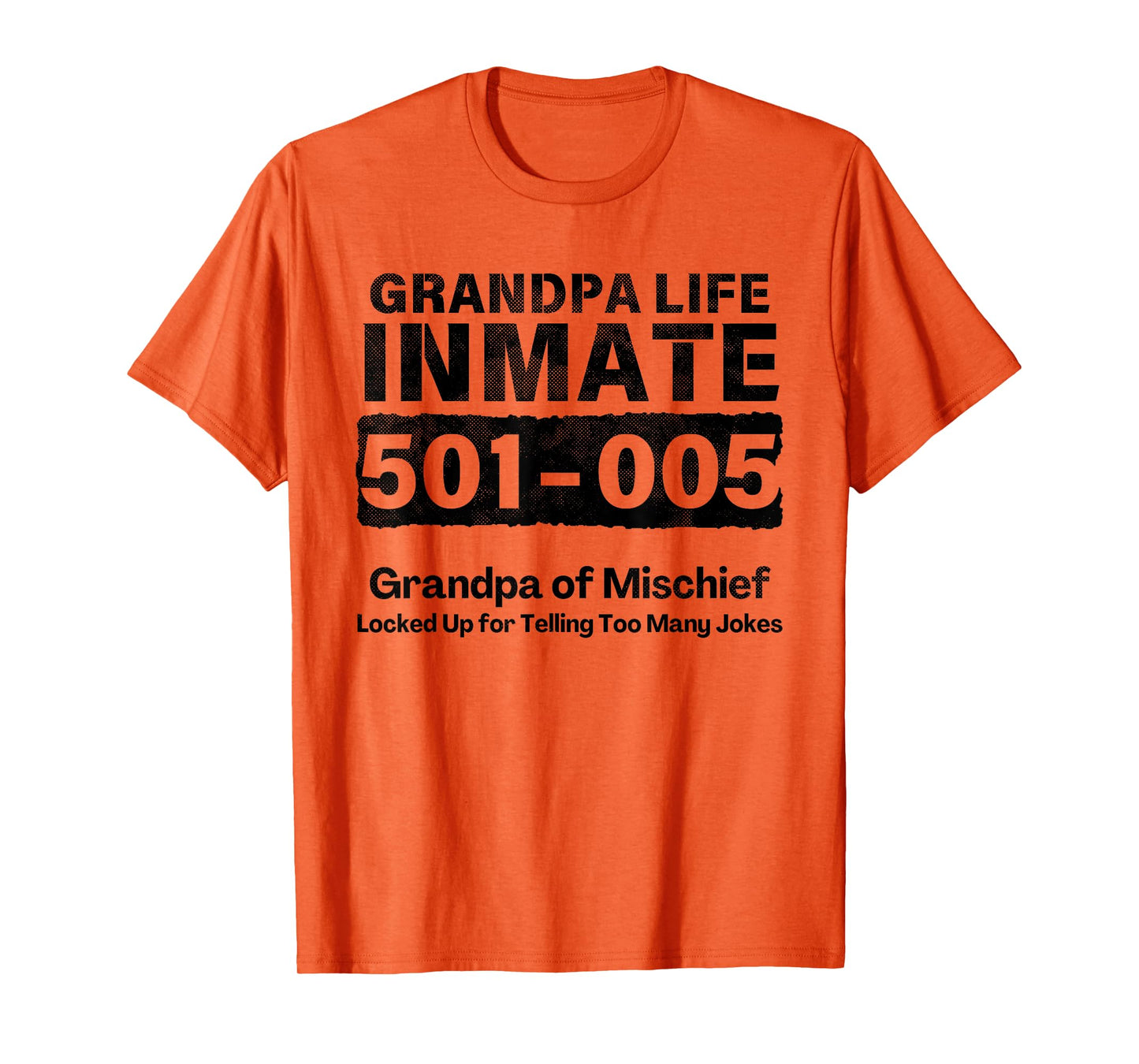 Grandpa Life Prisoner Inmate Funny Jail Halloween Costume T-Shirt