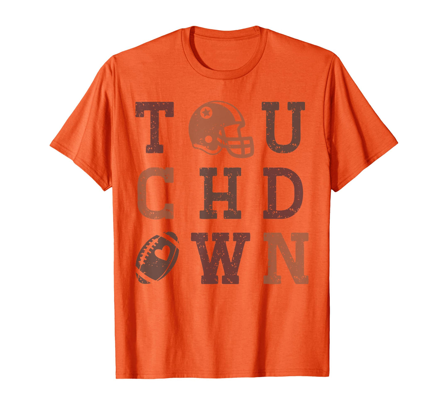 Football American Touchdown Distressed Vintage Fans T-Shirt