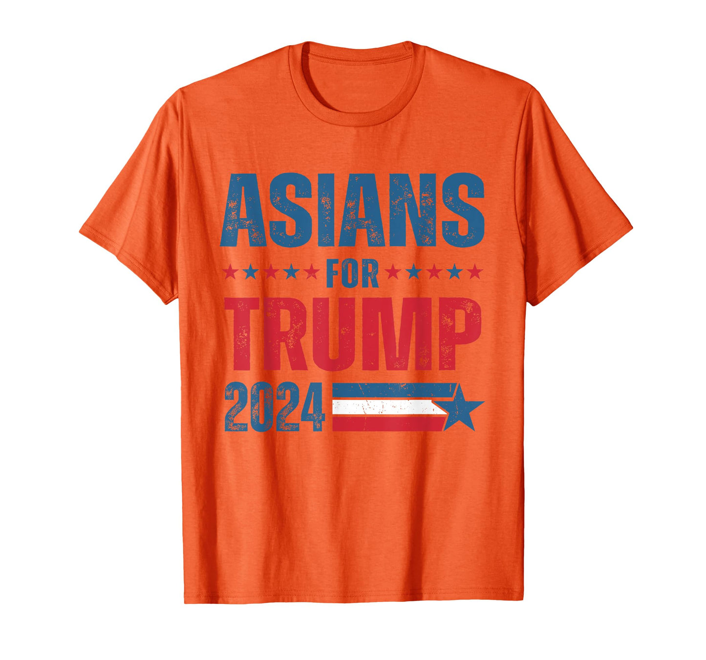 Asians For Trump 2024 Respublican US Flag T-Shirt