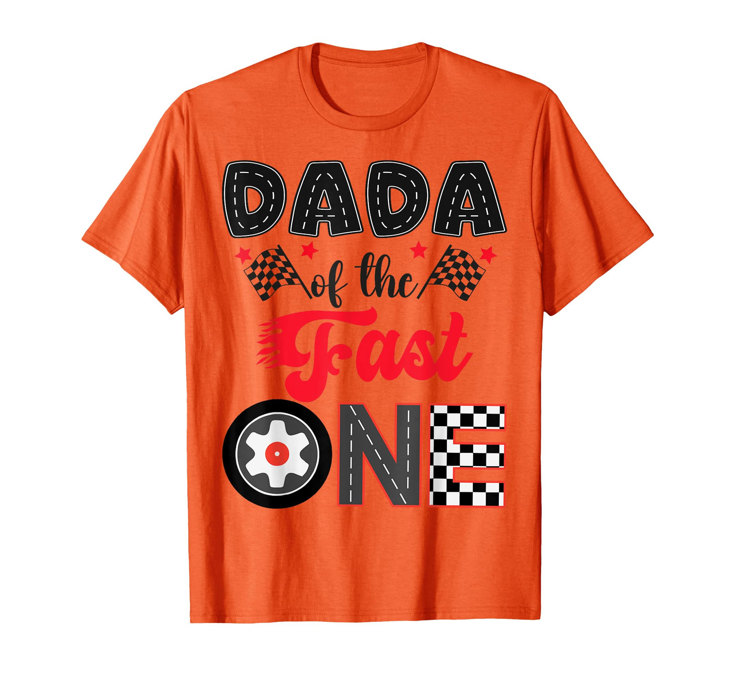 Dada Of The Fast One Car Racing Dad 1St Birthday Boy T-Shirt