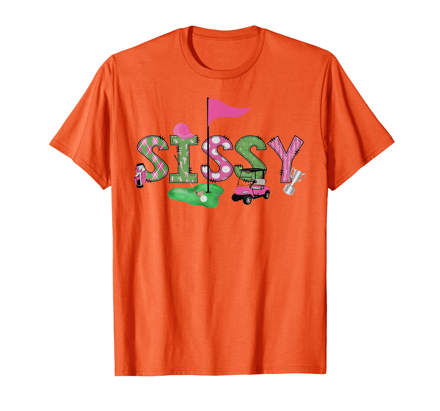 Golf Sissy Pink Hole in One Golf 1St Birthday Girl T-Shirt