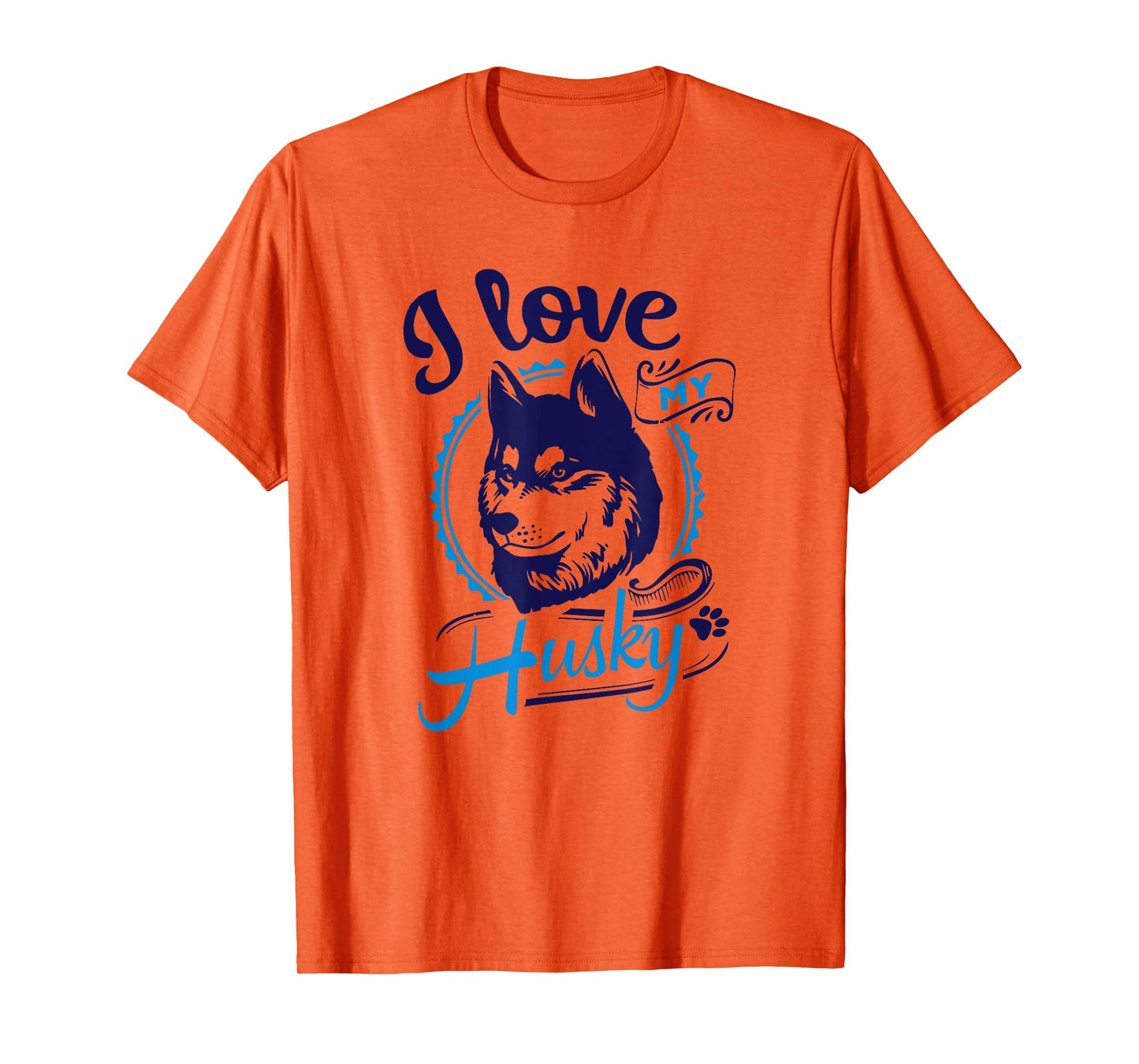 I Love My Husky - Saying Siberian Puppy Animal Paw Dogs Gift T-Shirt