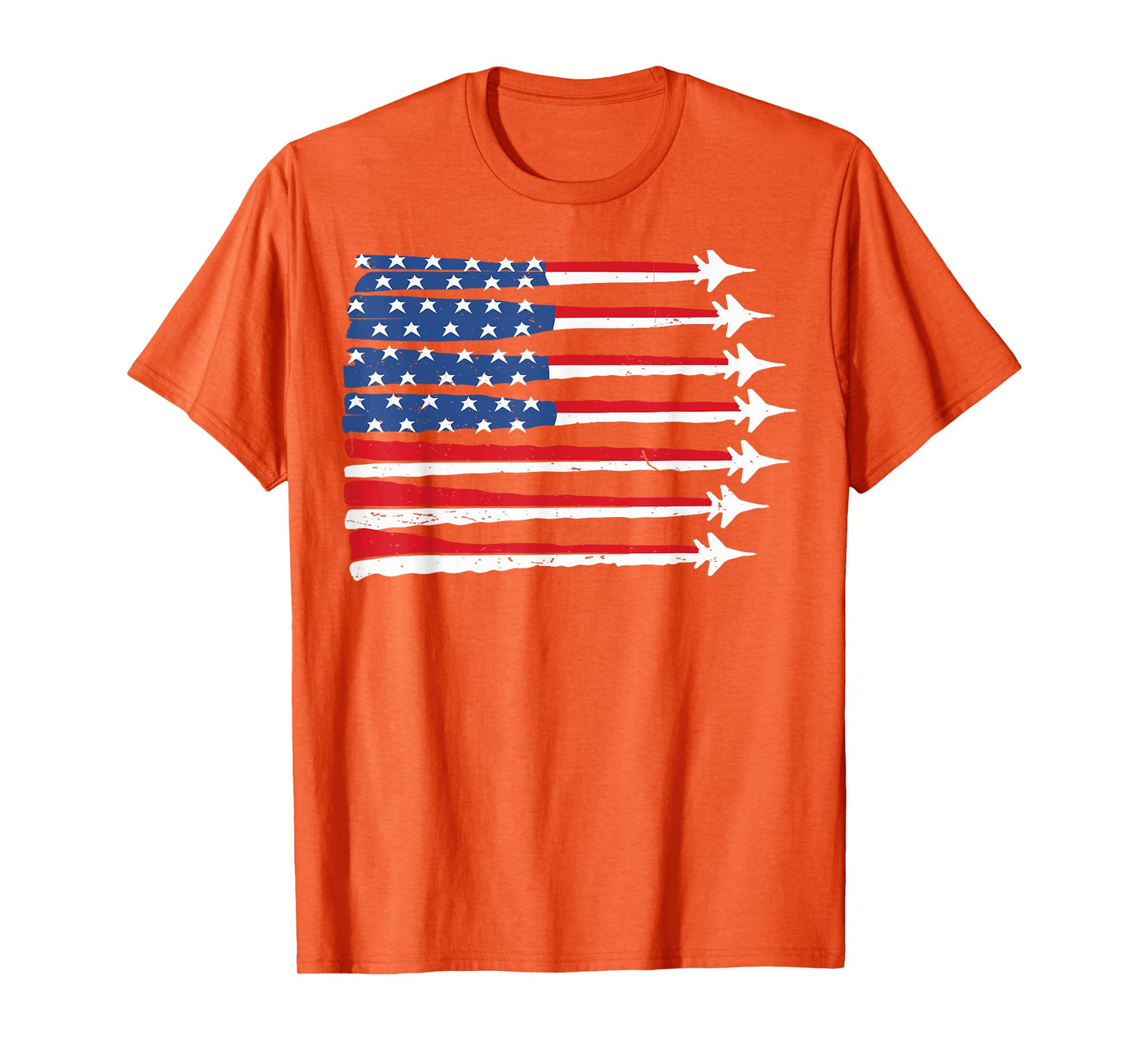4th of July USA Flag Fighter Jet Patriotic Baby Boy Toddler T-Shirt