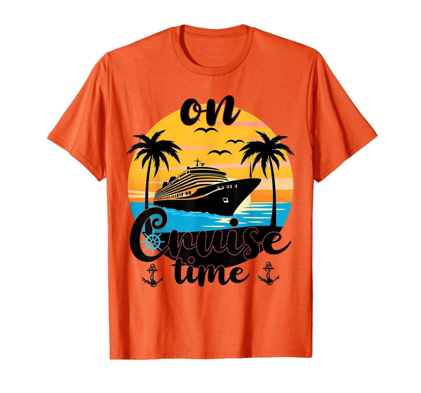 On Cruise Time Beach Summer Vacation Matching Family Cruise T-Shirt
