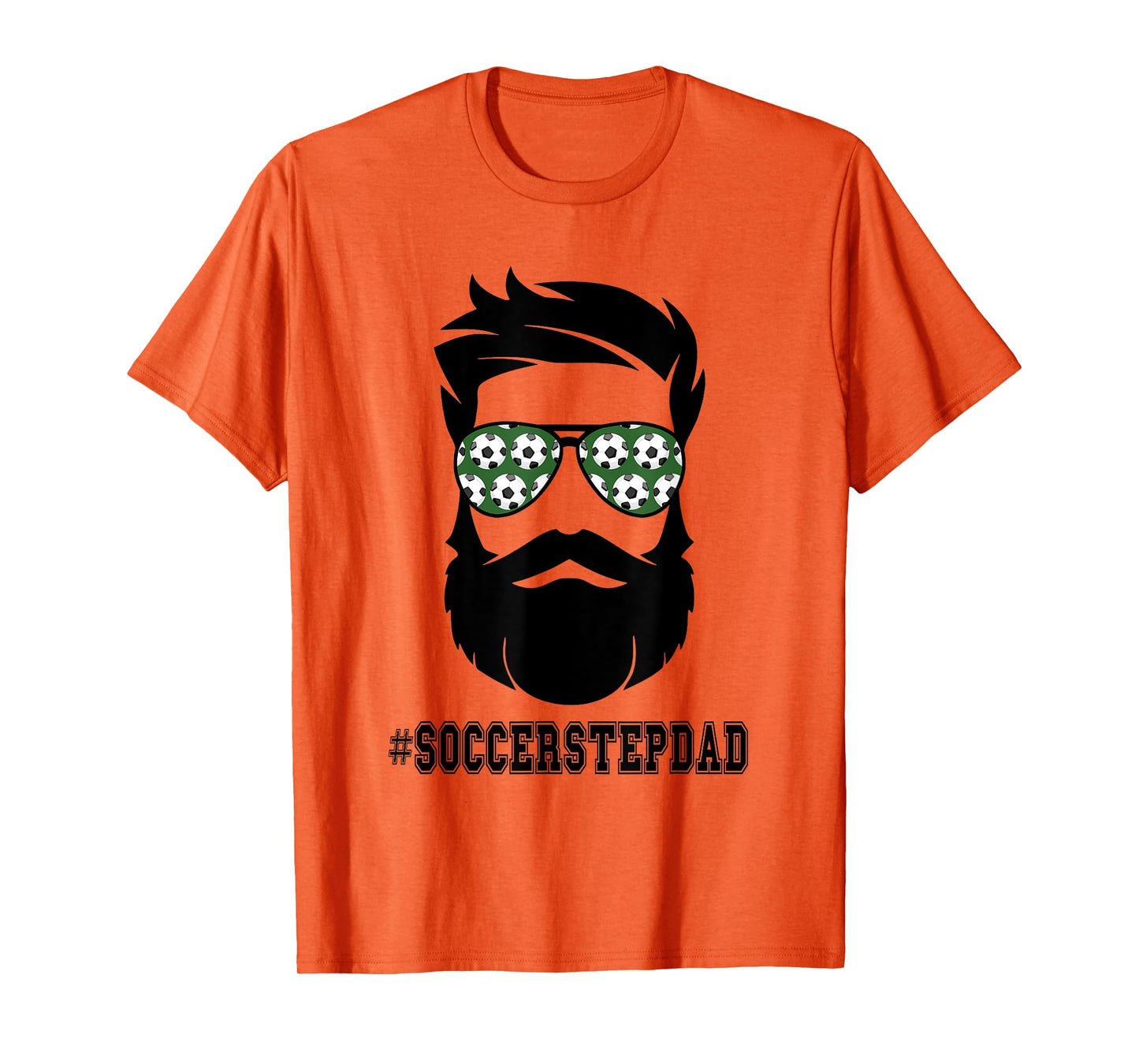 Soccer Stepdad With Beard Step Dad Step Father Stepfather T-Shirt