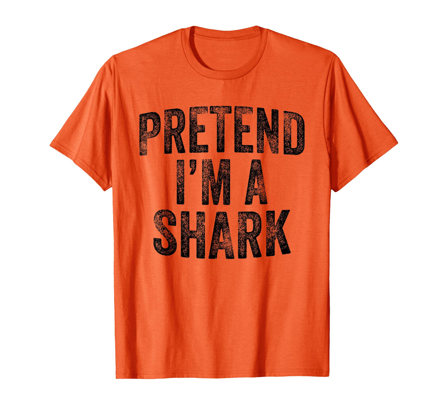 Pretend I'm A Shark Family Lazy Easy Halloween Party Costume T-Shirt