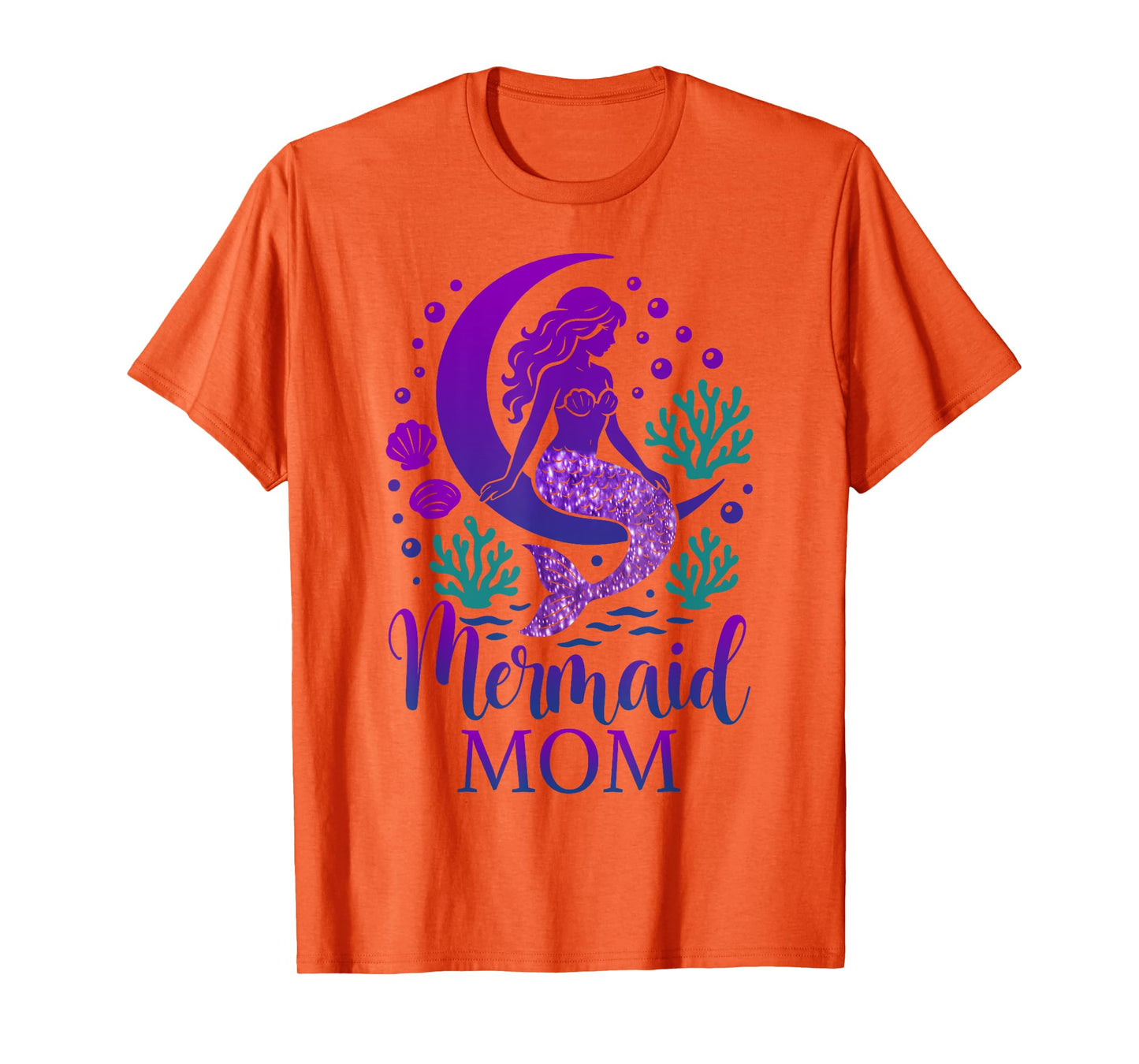 Mermaid Mom Matching Family Birthday Cute Mermaid Party T-Shirt