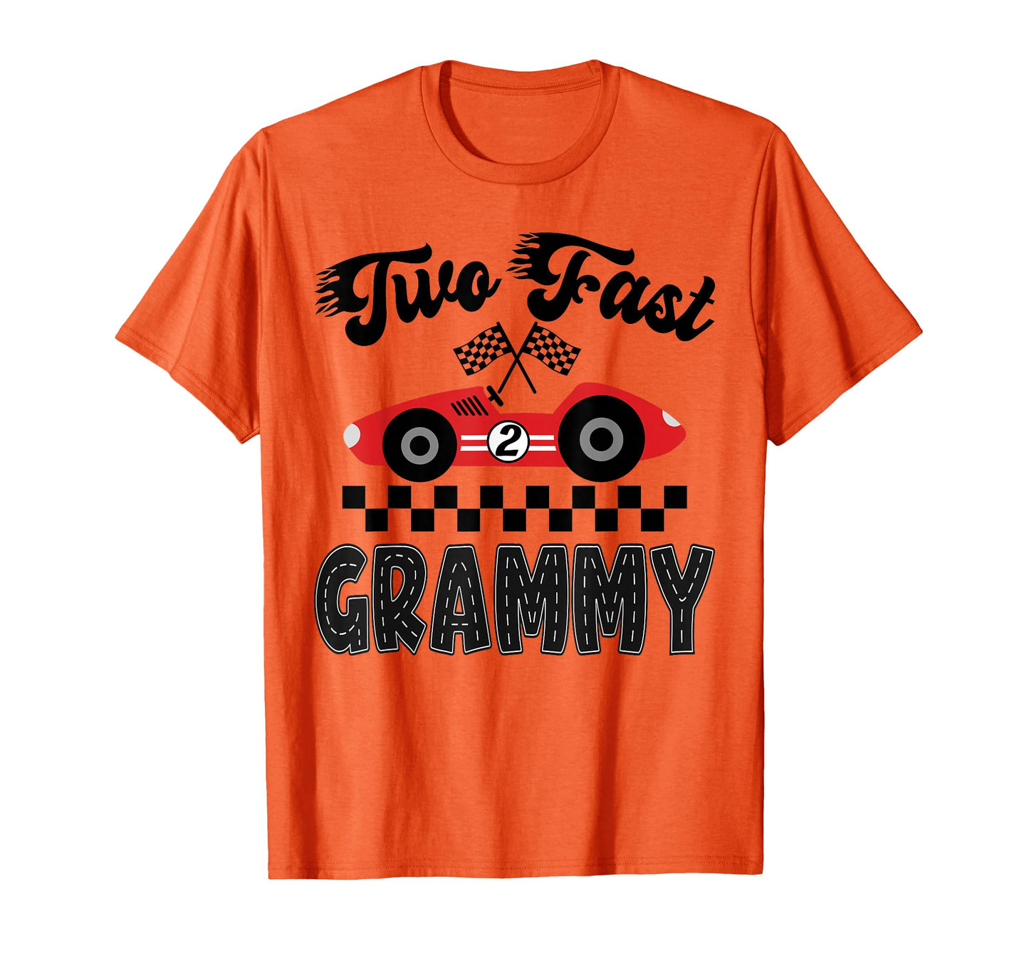 Two Fast Grammy of The Birthday Boy Racing Car Family T-Shirt