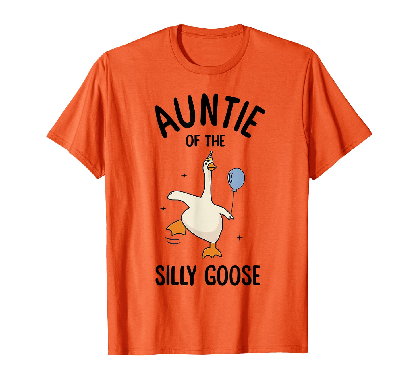 Auntie Of The Silly Goose First Birthday Family Matching T-Shirt