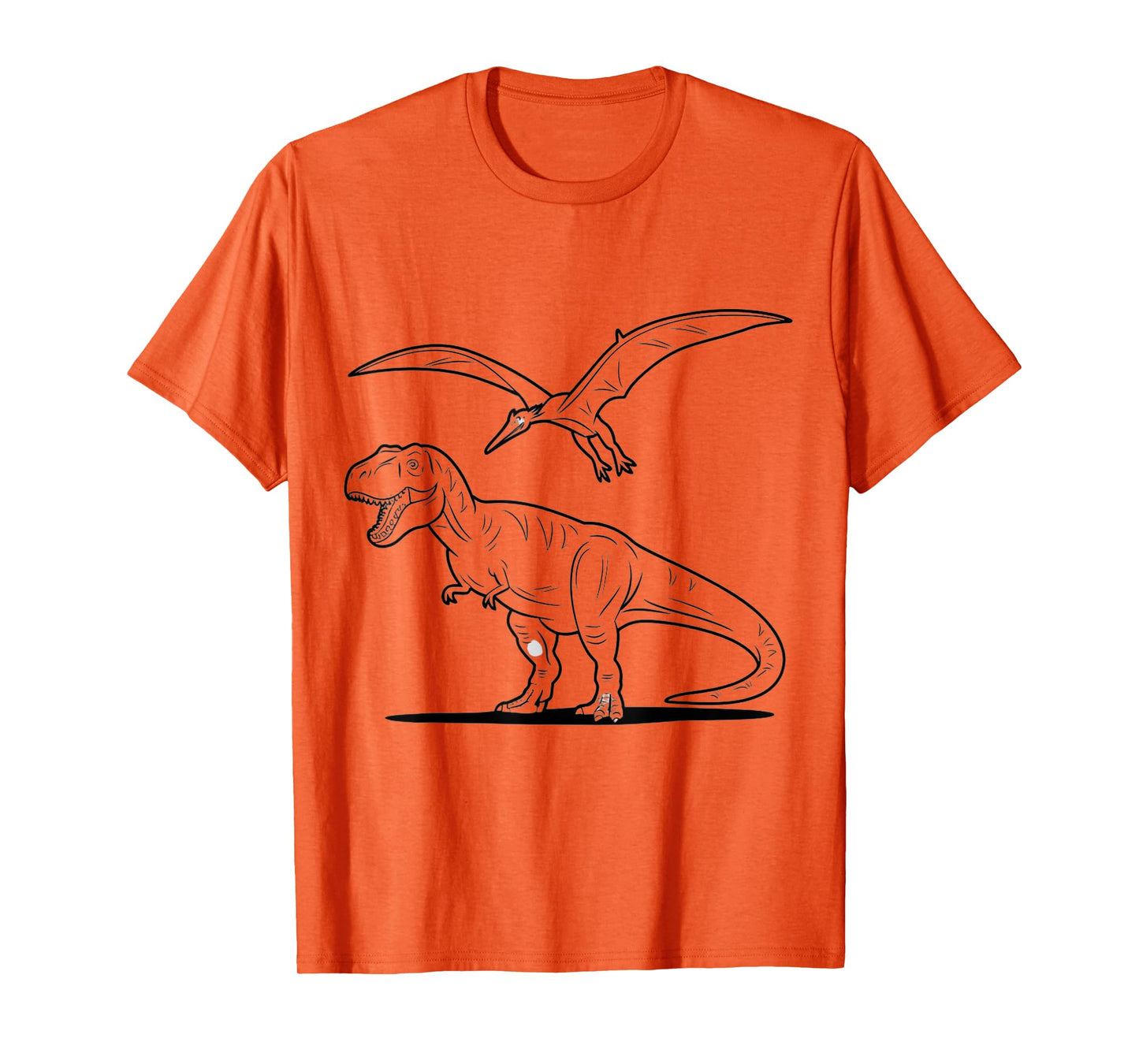 Children - T-Shirt for Coloring & Painting, DIY Dinosaur T-Shirt