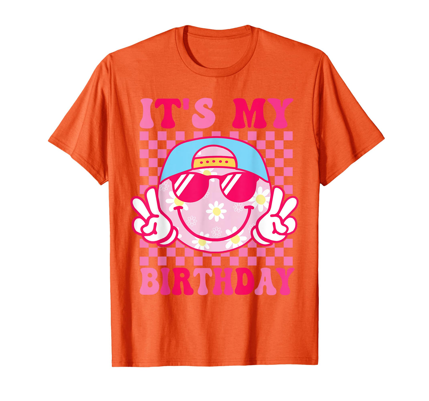 Groovy It's My Birthday Women Teens Girls Kids Bday Party T-Shirt
