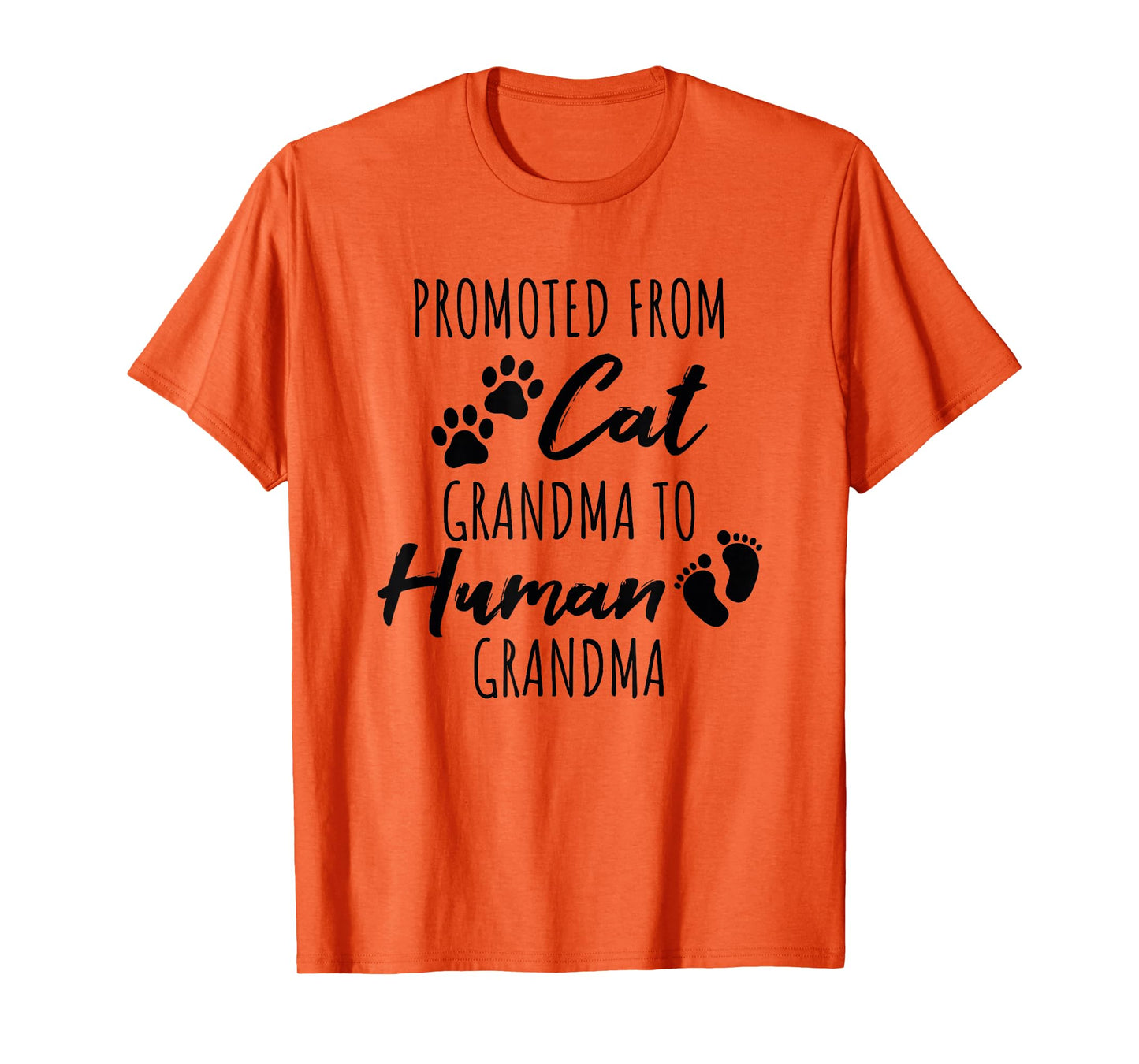 Promoted From Cat Grandma To Human Grandma T-Shirt