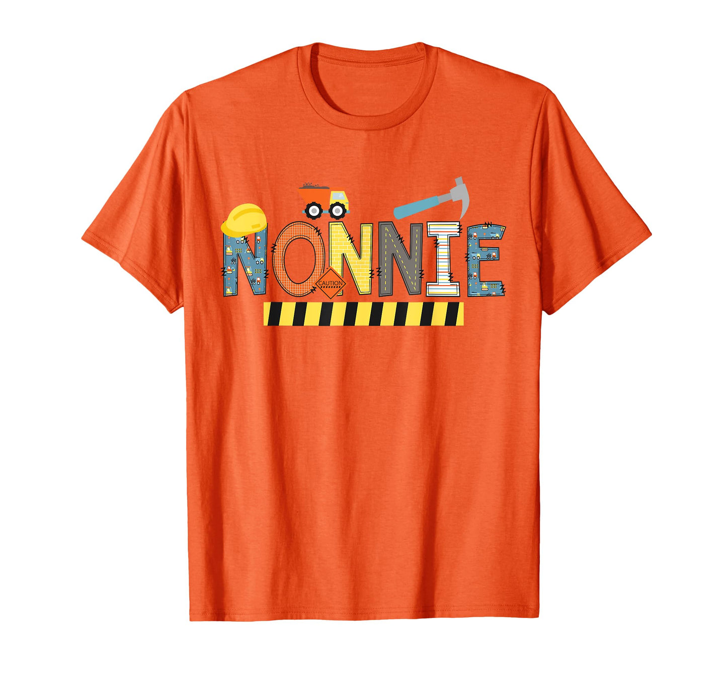Nonnie Construction Birthday Kids Family Matching T-Shirt