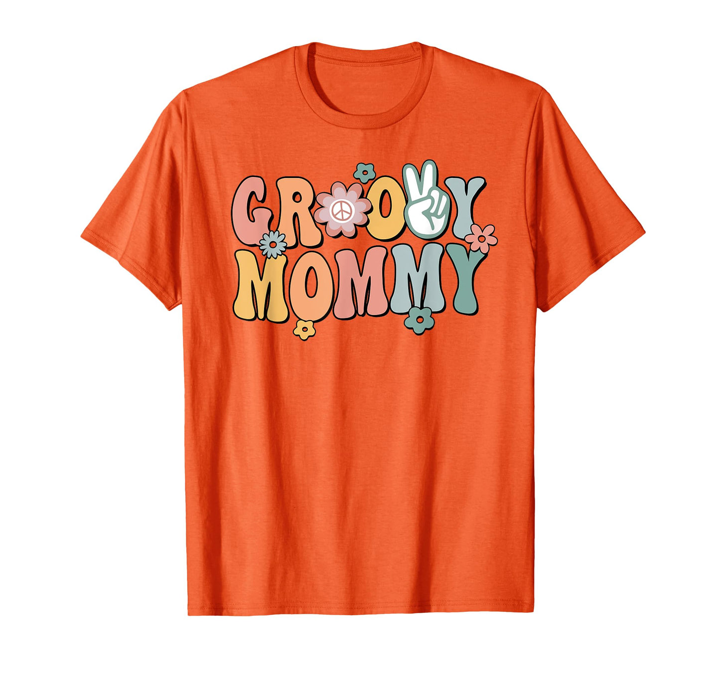 Groovy Mommy Retro Mom Matching Family 1st Birthday Party T-Shirt