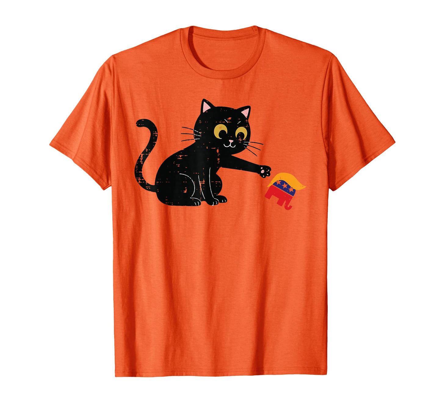 Resist Cat Tipping Elephant Funny Protest Women Men Kid T-Shirt