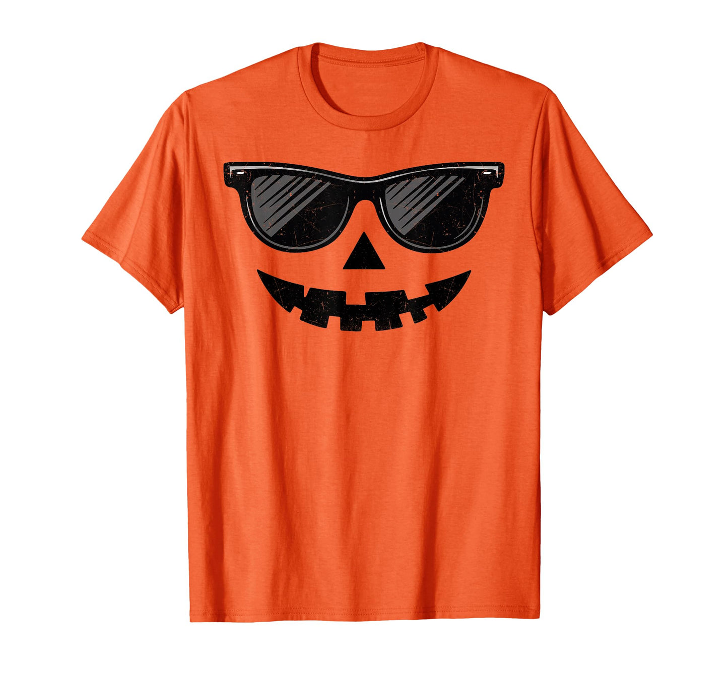 Funny Jack O Lantern Face Pumpkin Halloween Costume Men Boys T-Shirt