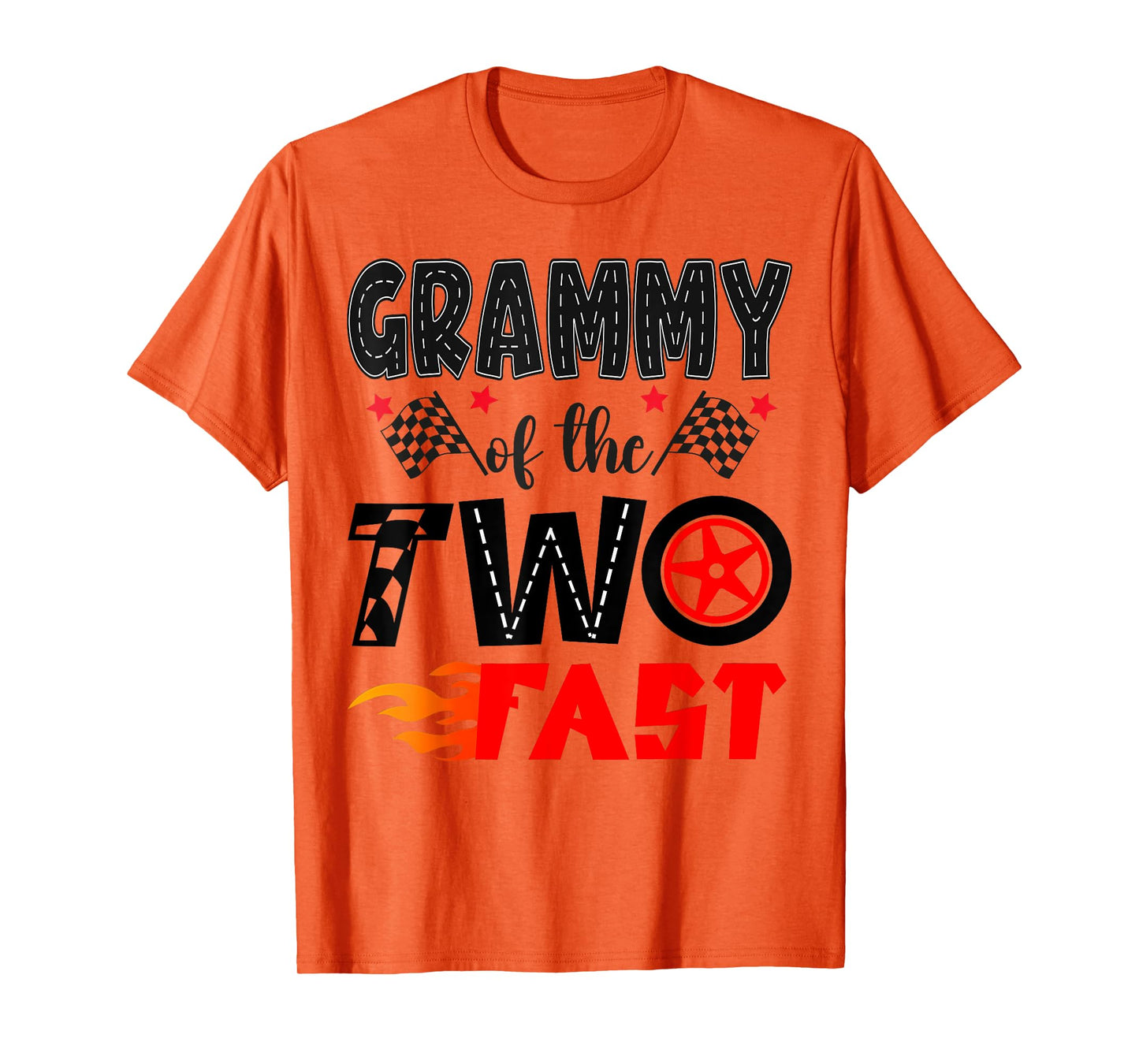 Grammy of The Two Fast 2Nd Birthday Boy Racing Car T-Shirt