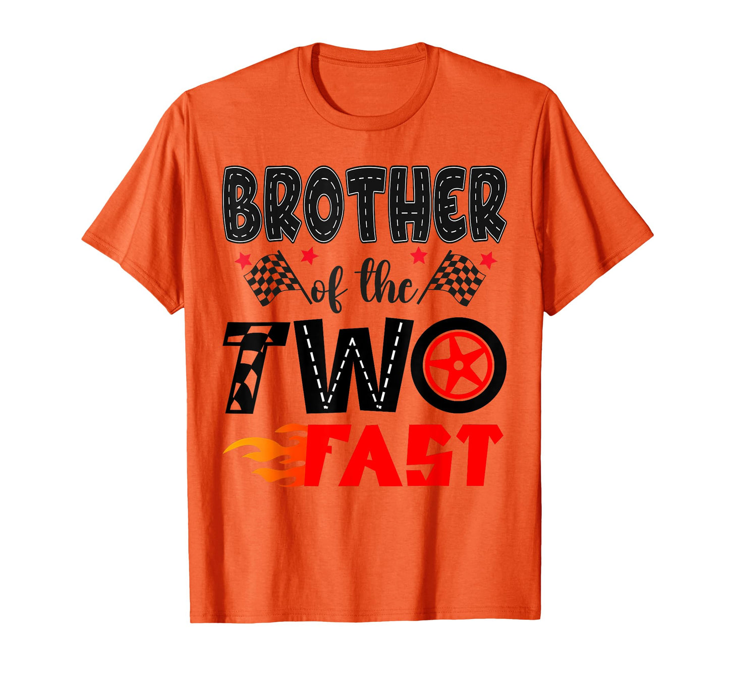 Brother of The Two Fast 2Nd Birthday Boy Racing Car T-Shirt