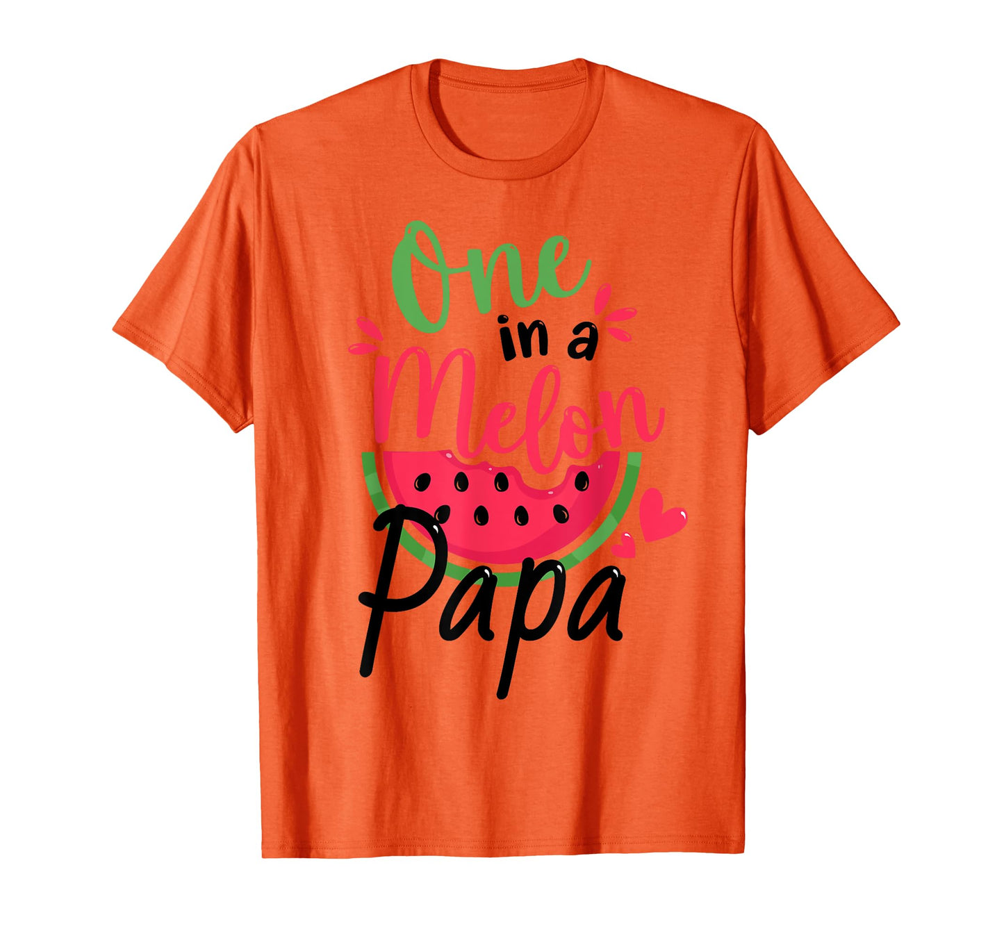 One in a Melon Papa 1st Birthday Party Family Matching T-Shirt