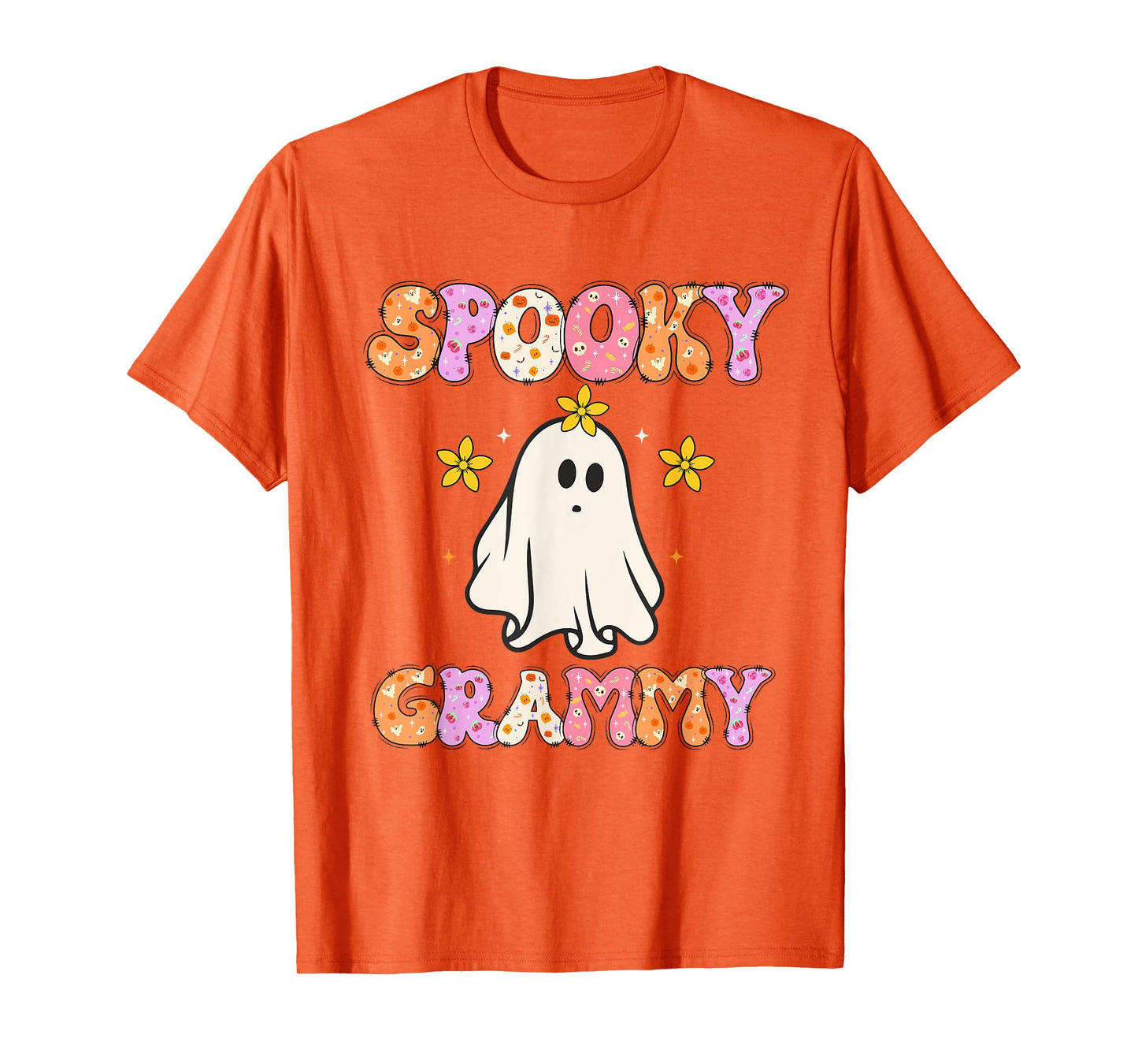 Spooky Grammy Halloween Grandma Groovy T-Shirt