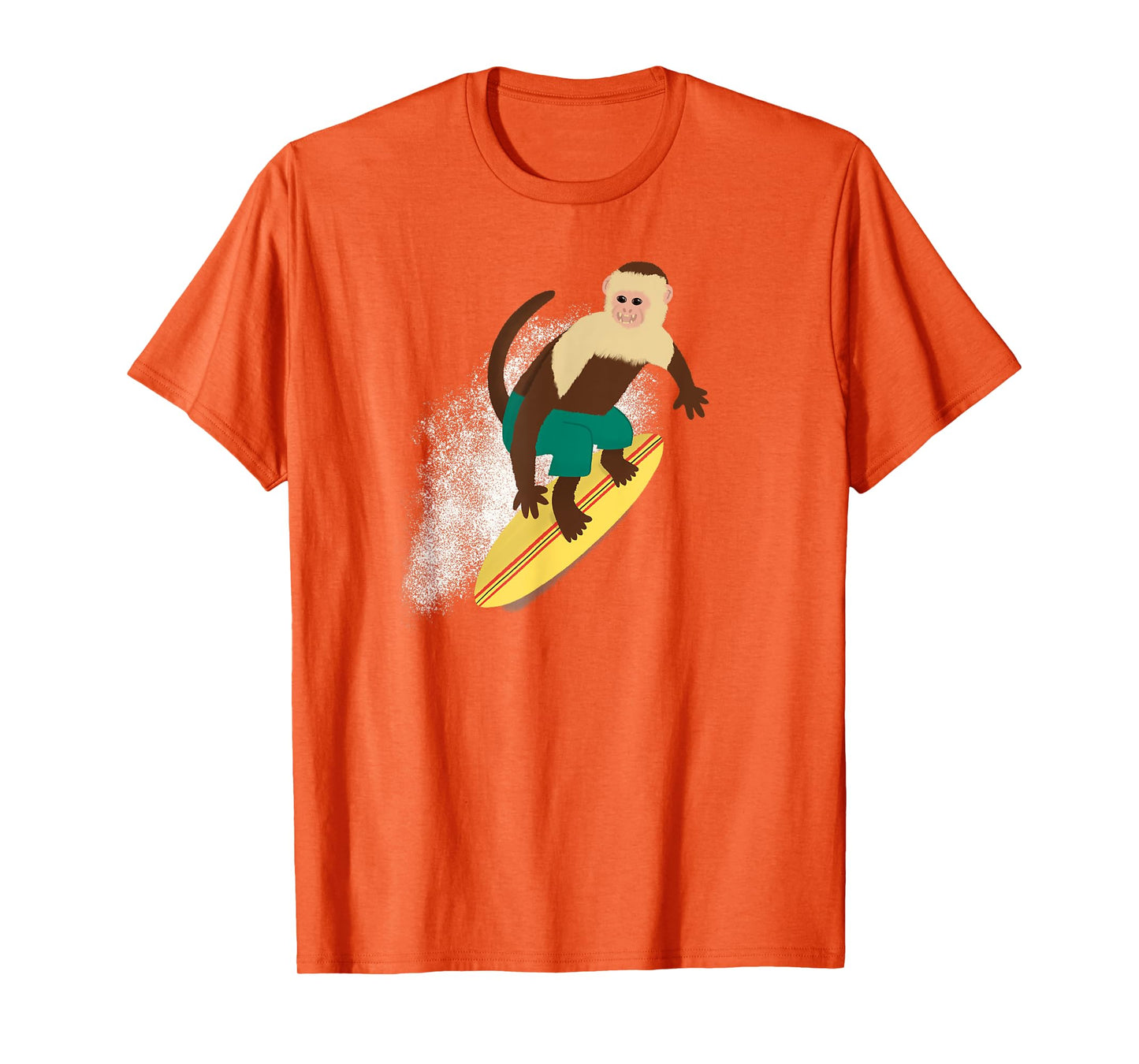Cute Surfing Capuchin Monkey T-Shirt