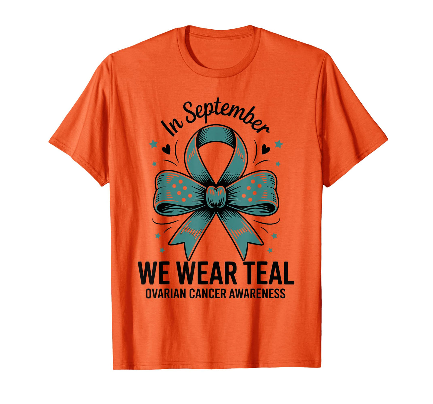 I Wear Teal For My Mom Ovarian Cancer Awareness T-Shirt