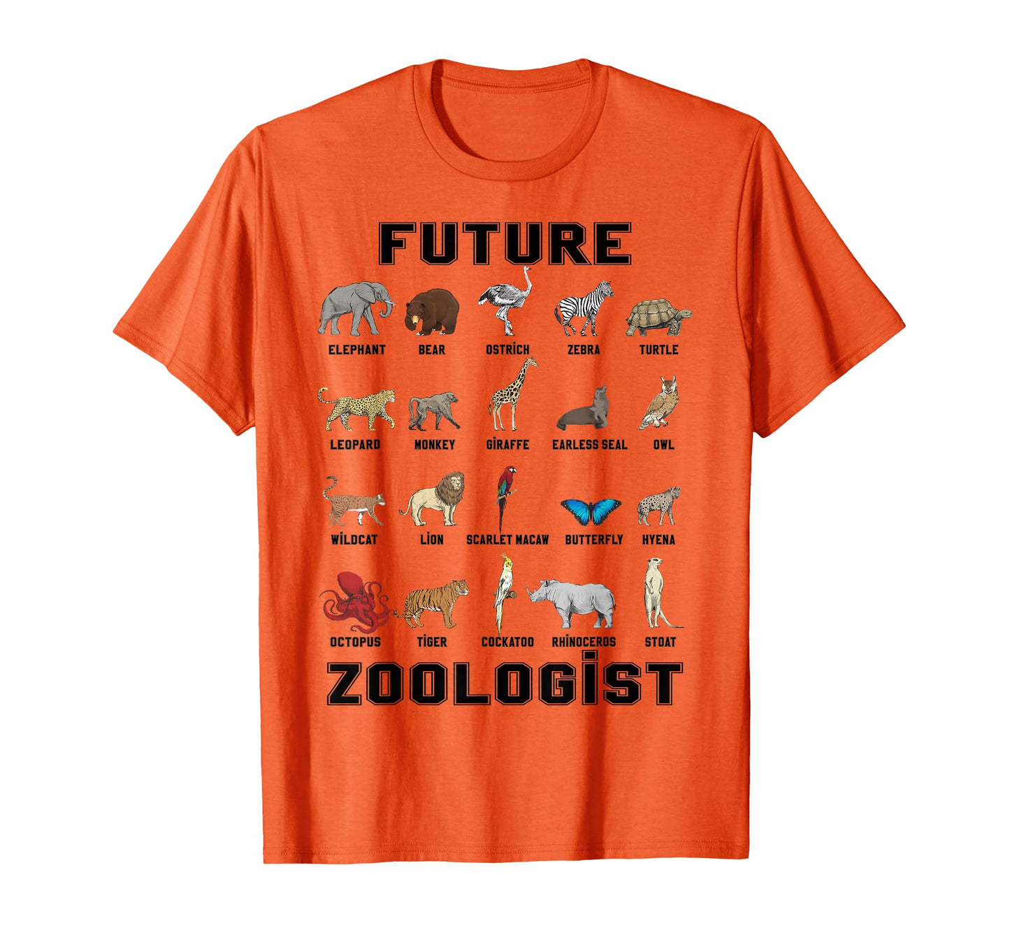 Kids Future Zoologist Funny Birthday T Shirt T-Shirt