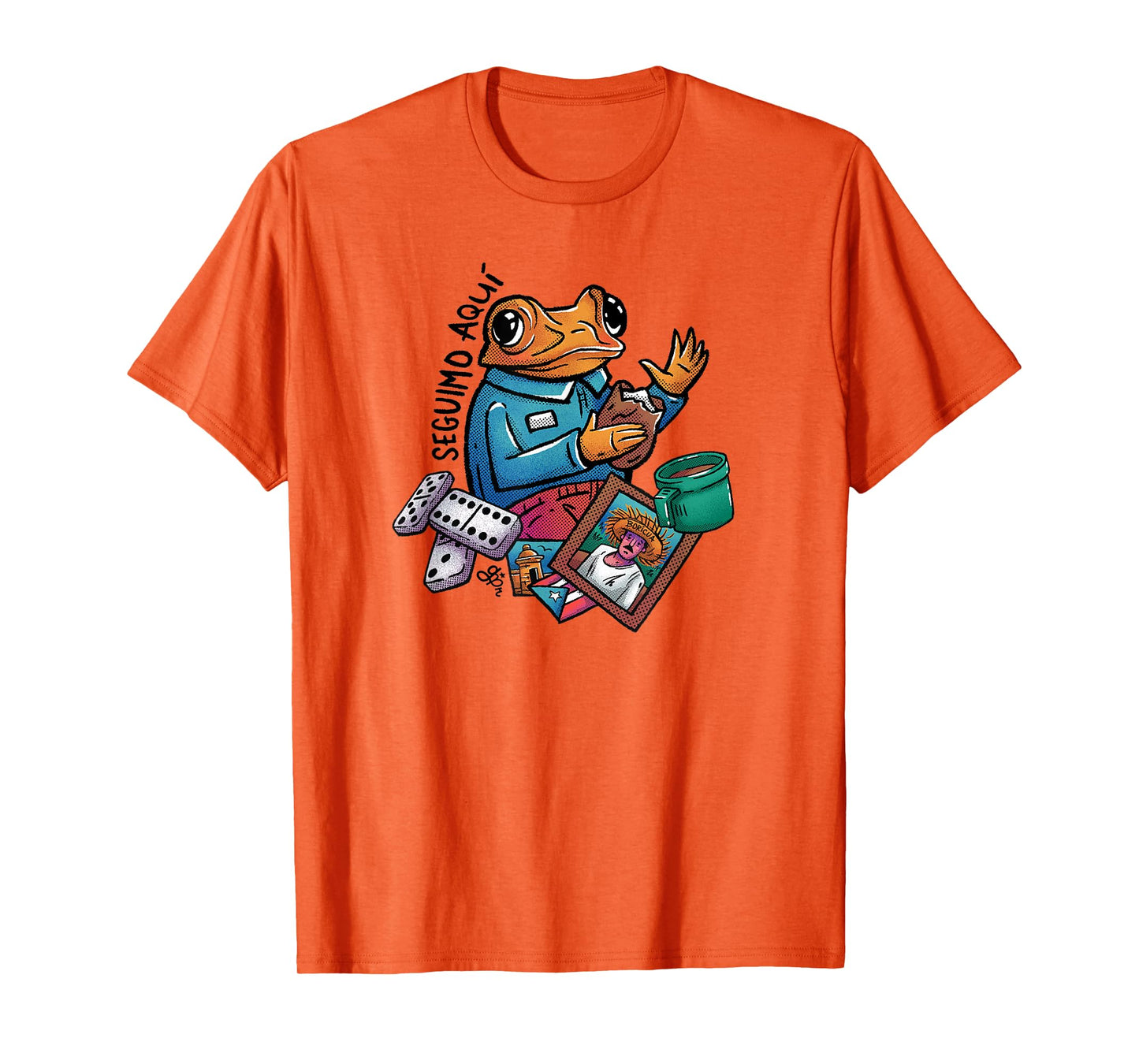 Sapo Concho Seguimo Aqui Puerto Rico Bandera Boricua T-Shirt