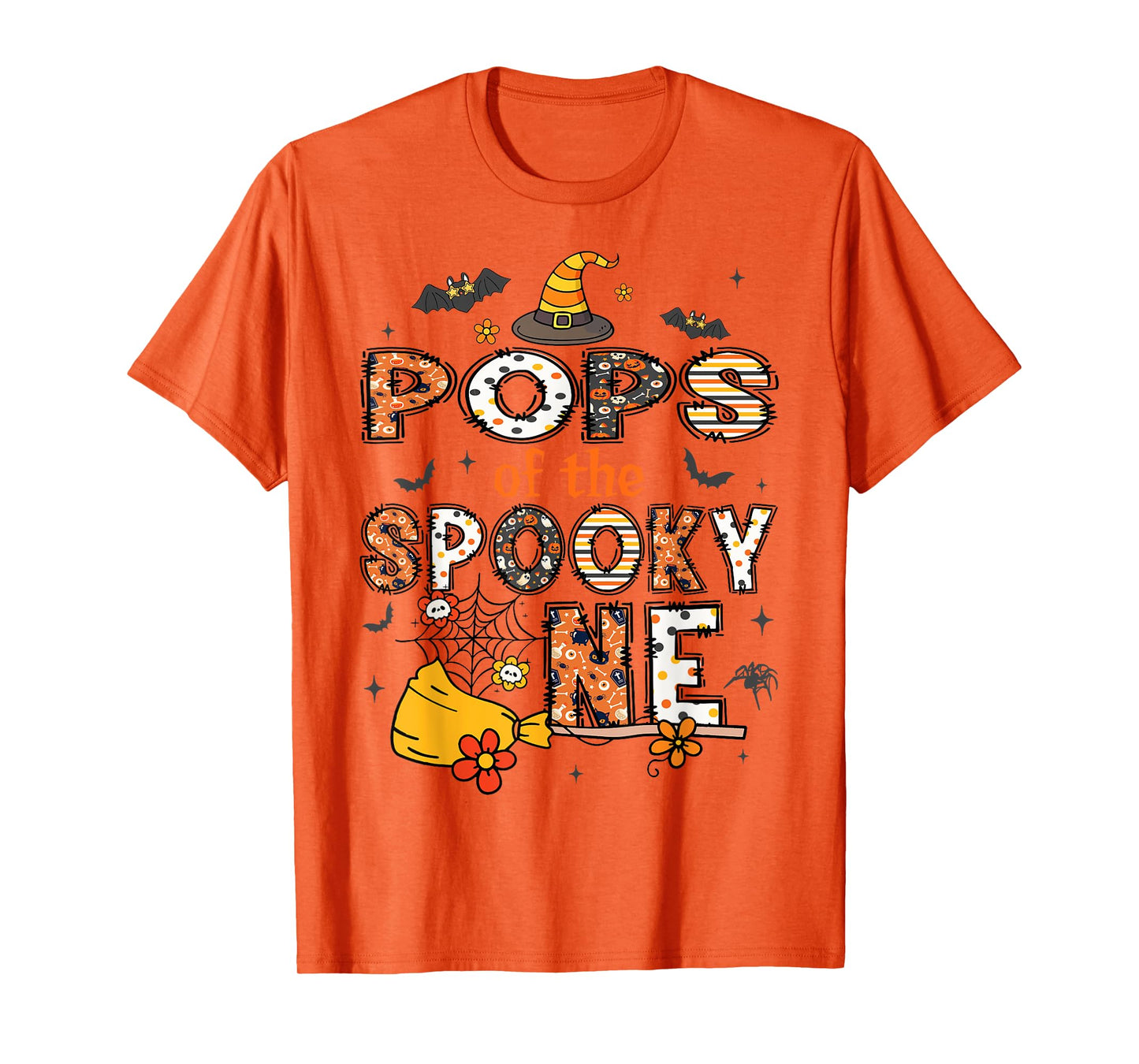 Pops Of The Spooky One Halloween Retro Vintage T-Shirt