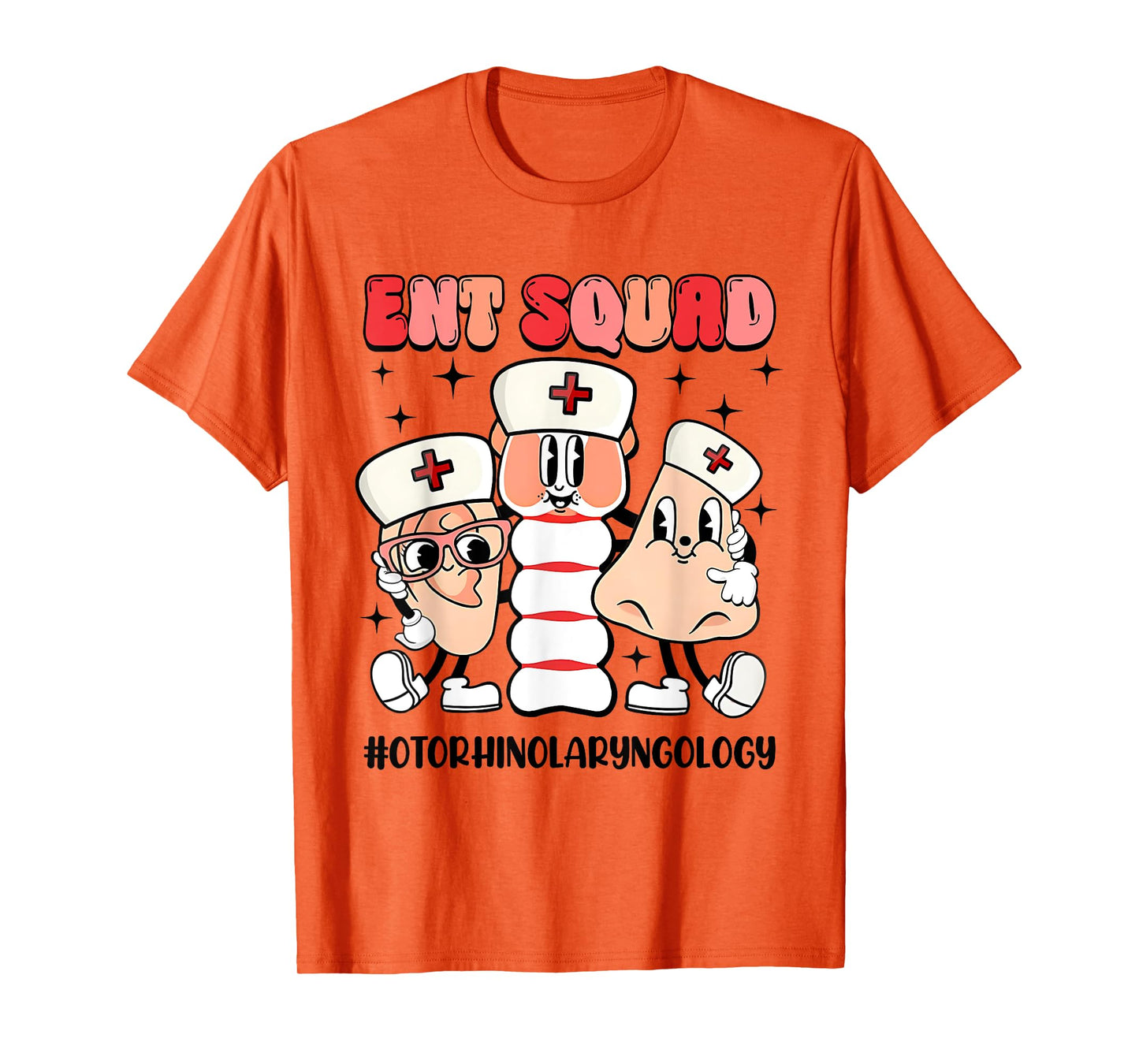 Ent Squad Otorhinolaryngology Tee Retro Style For Doctors T-Shirt