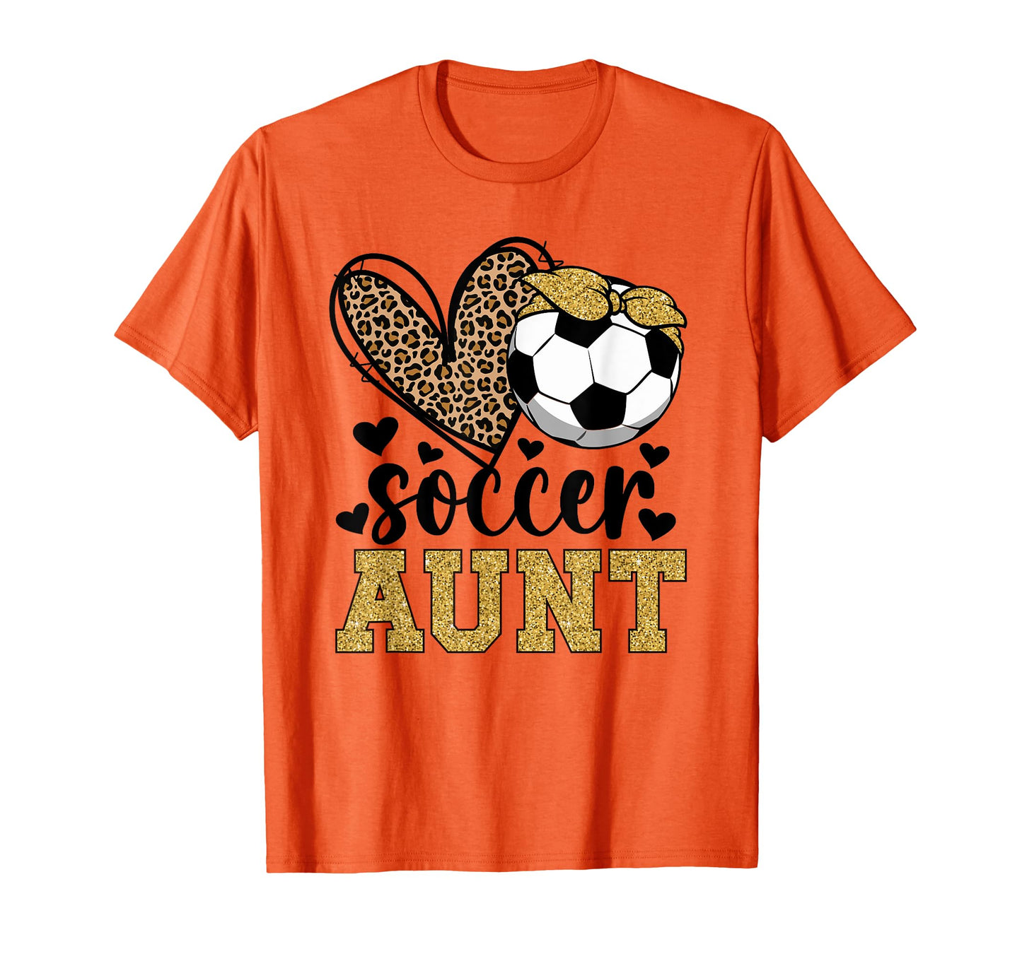 Soccer Aunt Heart Soccer Auntie Of A Soccer Player Aunt T-Shirt