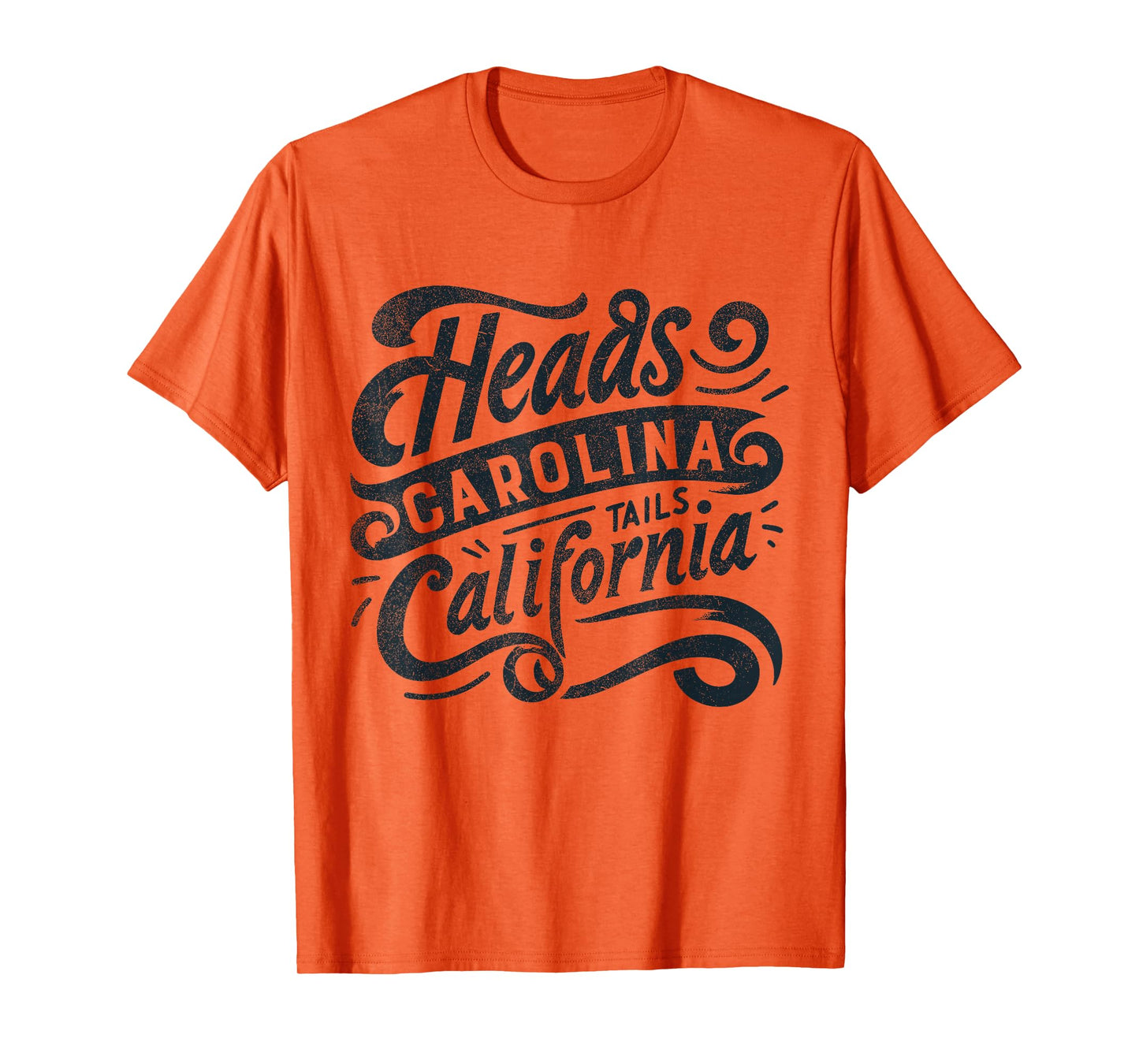 Heads Carolina Tail California Retro Vintage Country Music T-Shirt
