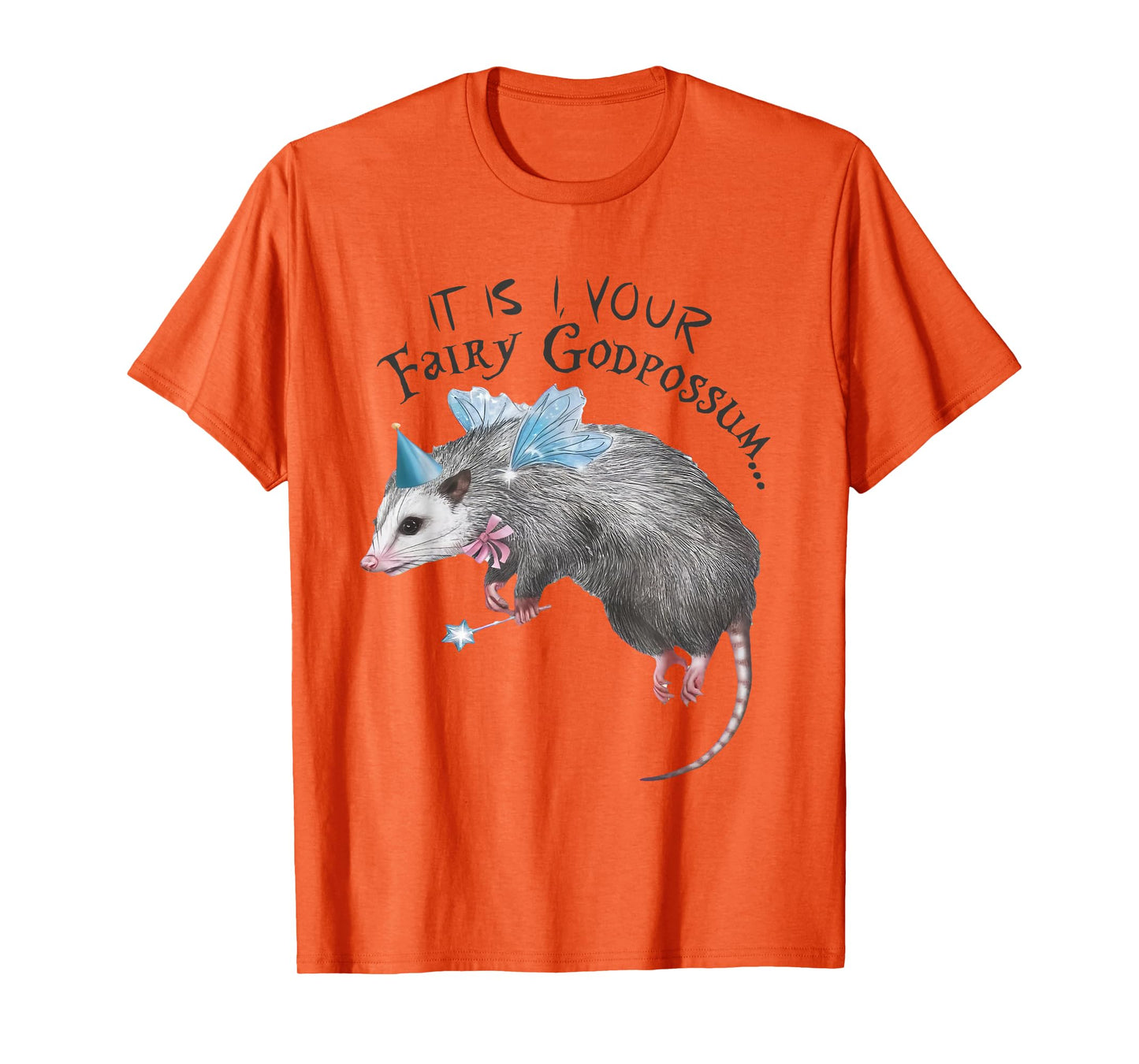 Funny Opossum It Is I Your Fairy Godpossum Women Girls T-Shirt