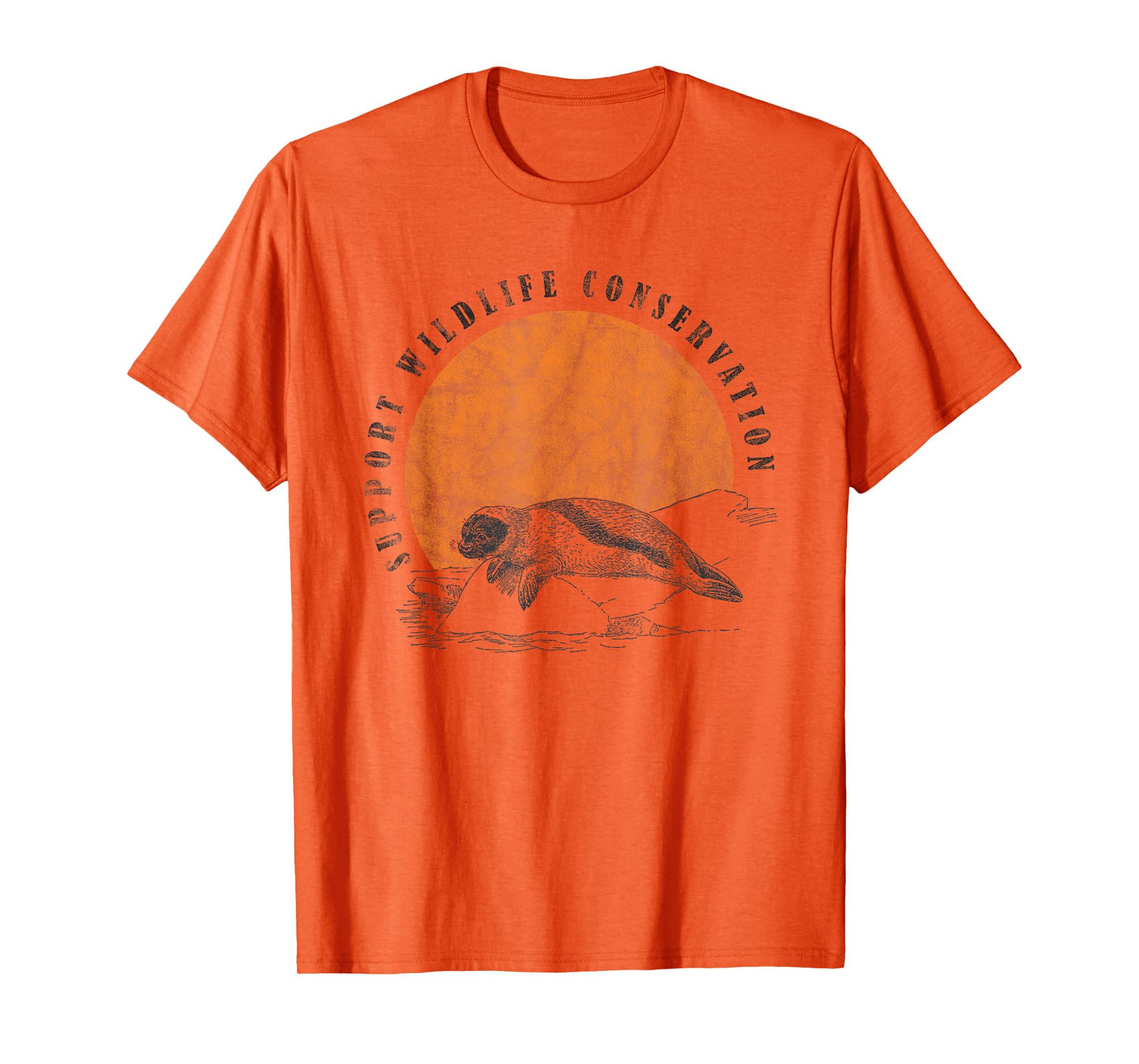 Vintage Wildlife Conservation Baby Seal Lover Gift T-Shirt