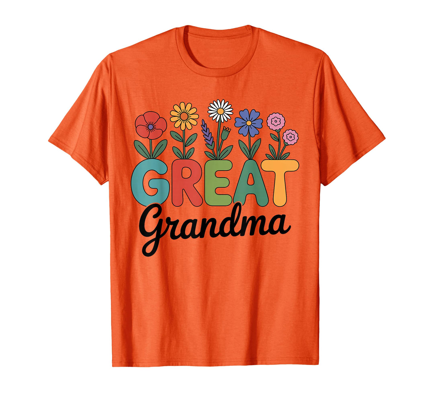 Cute Wildflowers Grandma Floral Mother's Day Great Grandma T-Shirt
