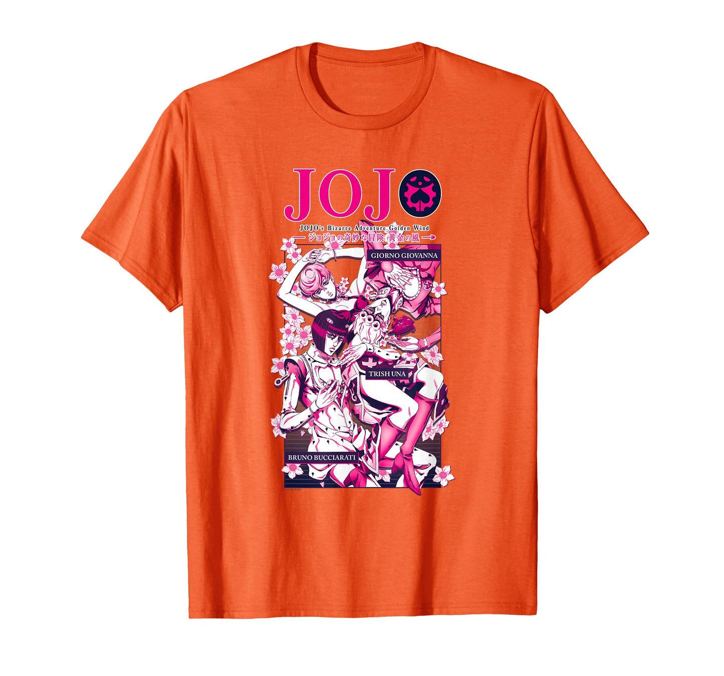 JoJo's Bizarre Adventure Golden Wind Flowers Anime T-Shirt