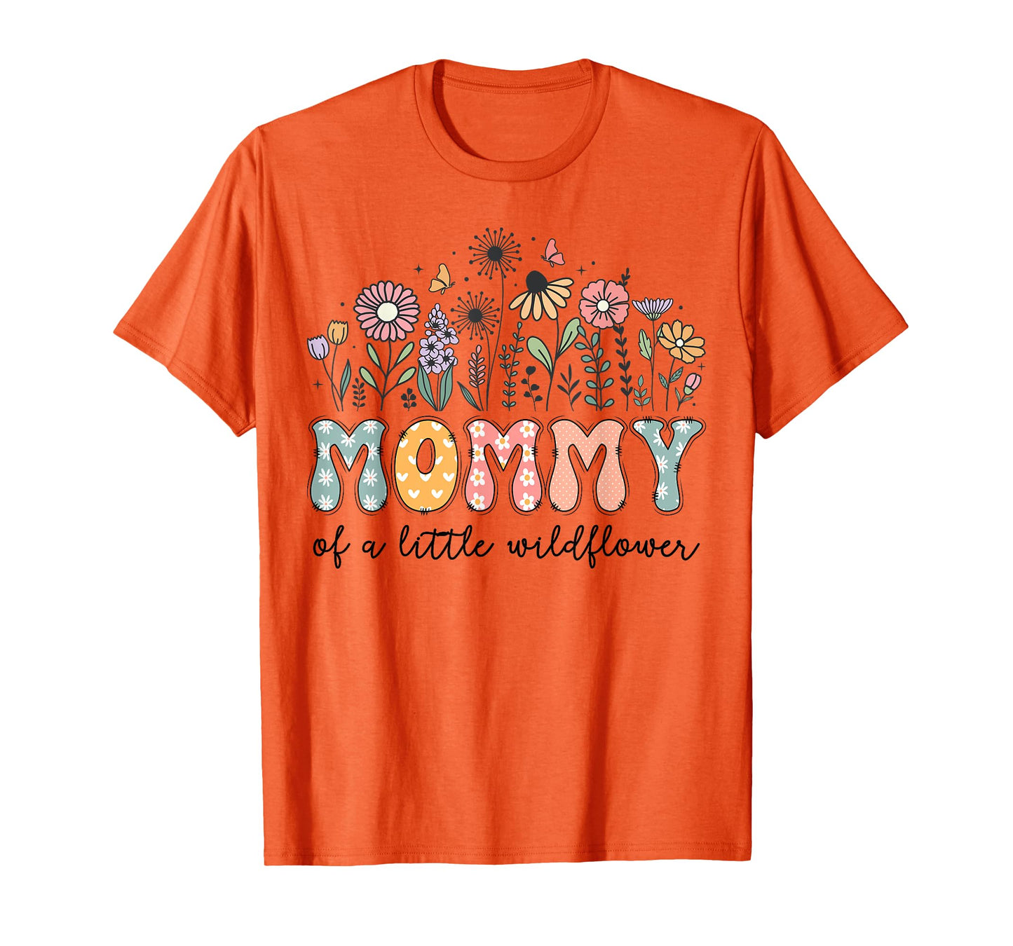 Mommy Of The Little Wildflower Baby Birthday Party T-Shirt