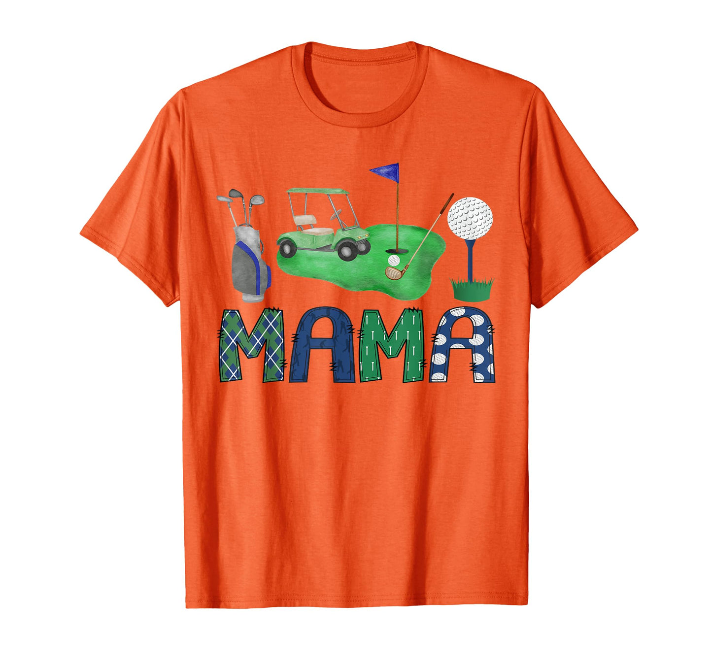Mama Of The Birthday Boy Hole in One Golf Sport Matching T-Shirt