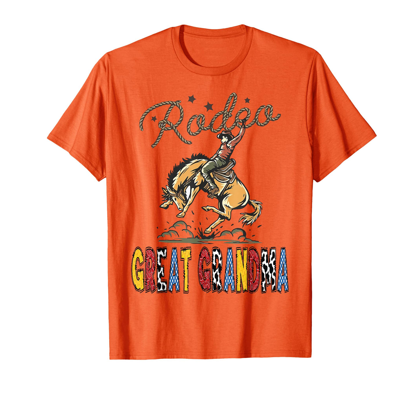 Rodeo Great Grandma Cowboy Cowgirl Birthday Family Matching T-Shirt