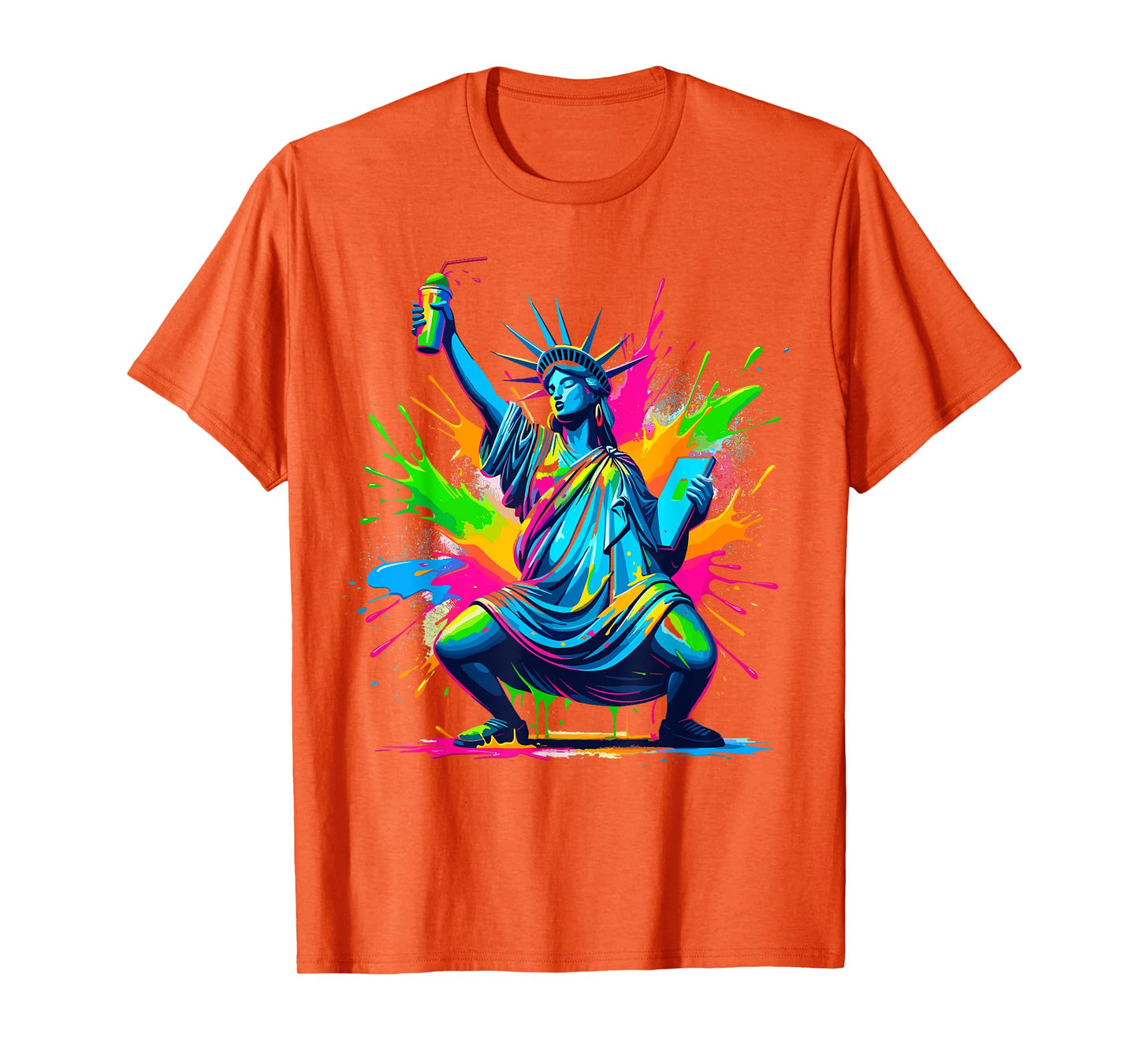 Soca Statue Of Liberty Dancing New York Dutty Mess Fete T-Shirt