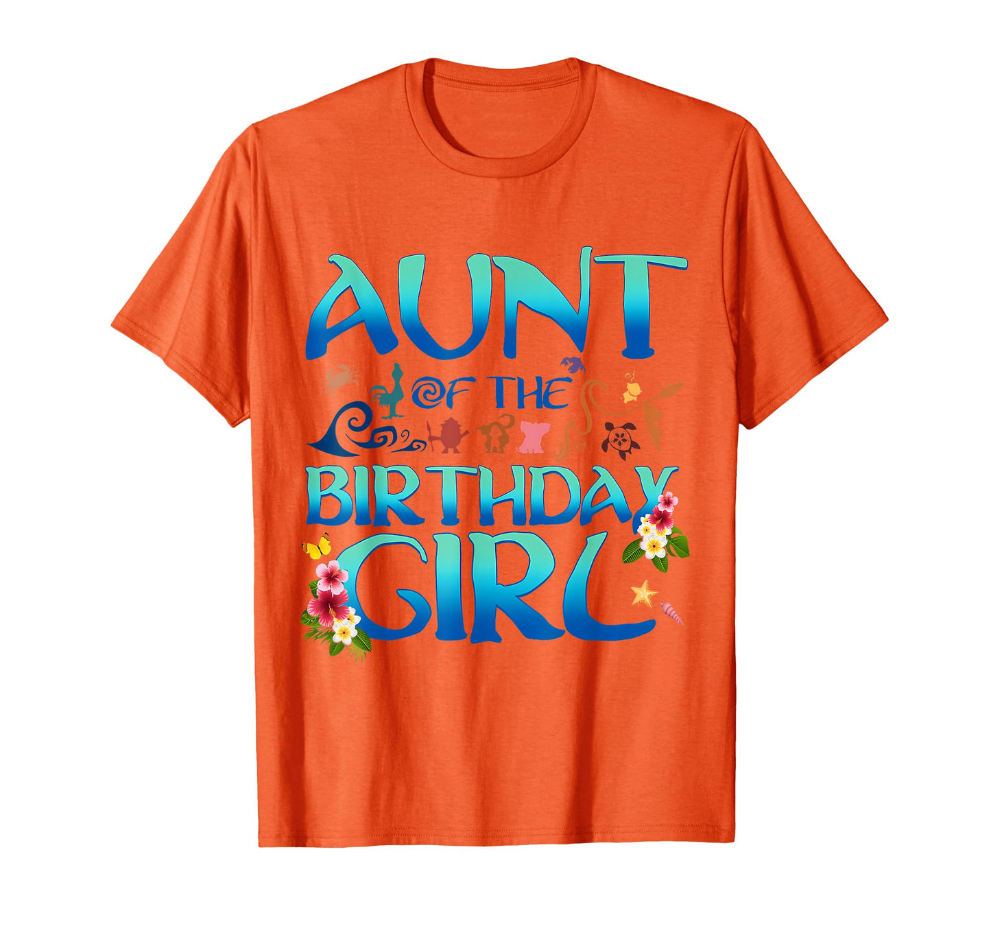 Aunt Of The Birthday Girl Matching Oceania Adventure Family T-Shirt