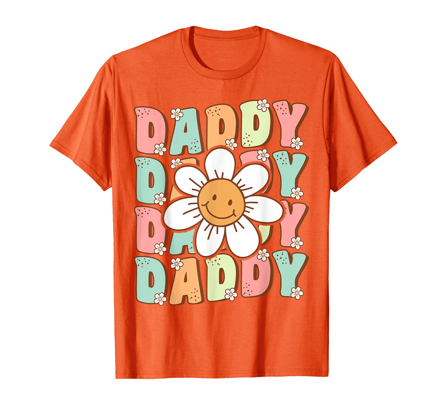 Groovy Daddy Matching Family Birthday Party Daisy Flower T-Shirt