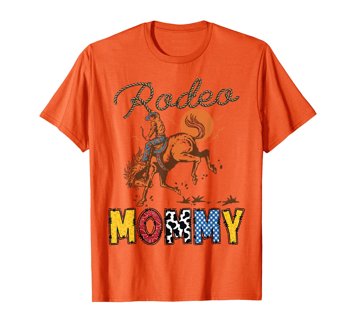 Rodeo Mommy Cowboy Cowgirl Birthday Matching Family T-Shirt