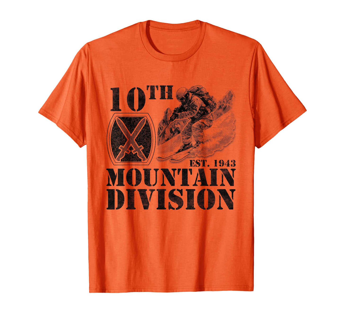 10th Mountain Division Climb to Glory Veteran Fort Drum T-Shirt