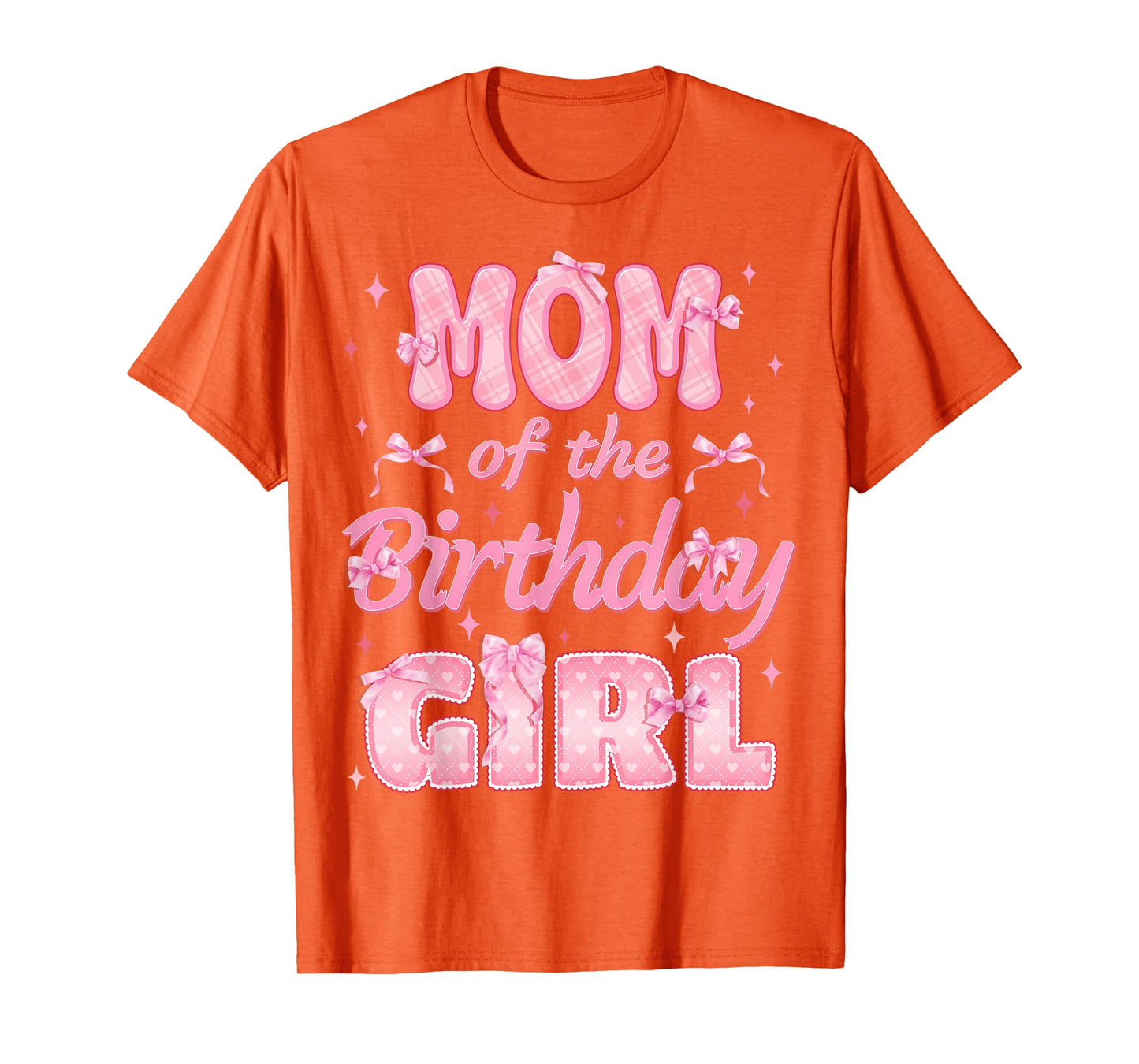 Mom And Dad Of The Birthday Girl Coquette Family Matching T-Shirt