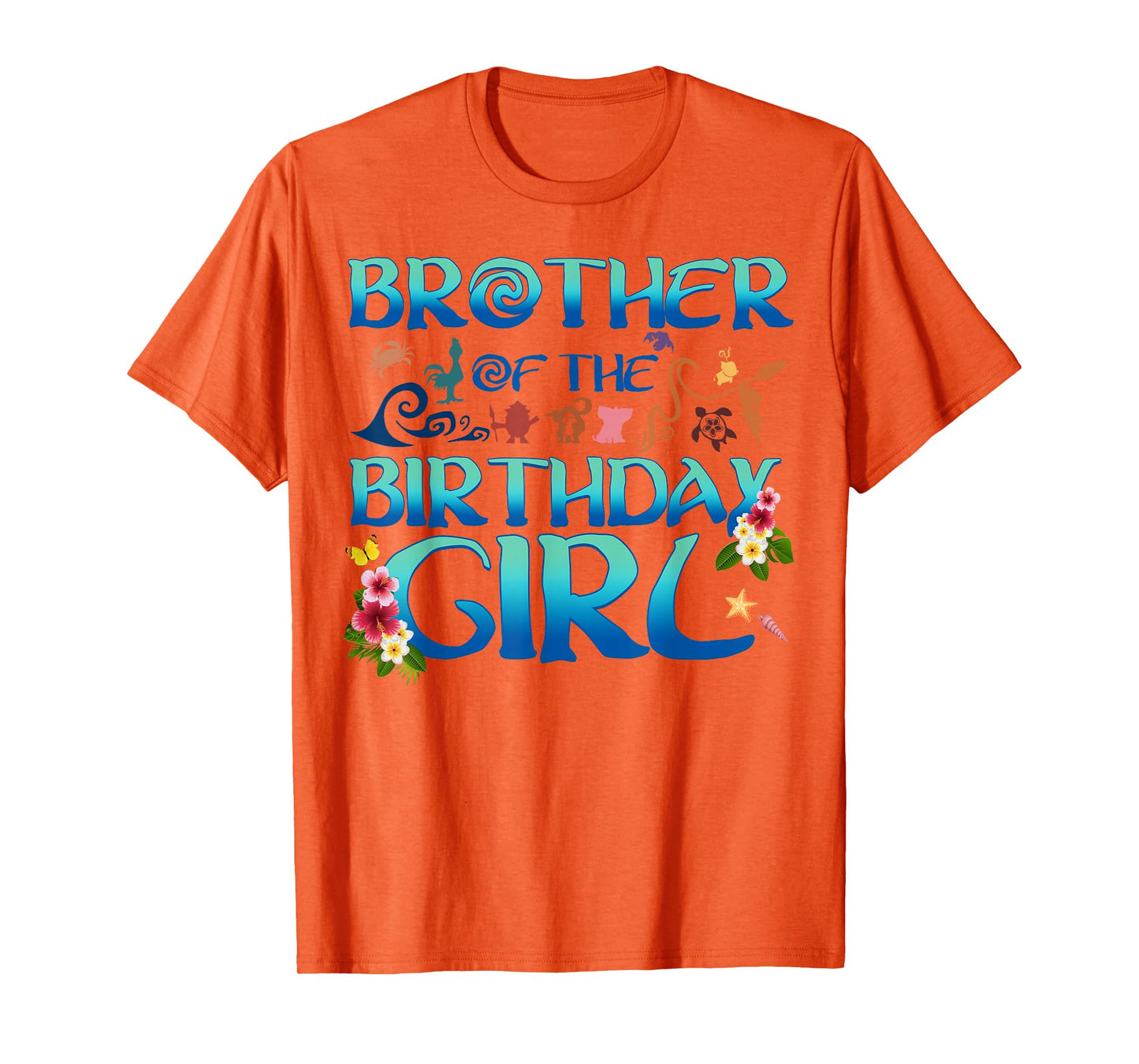 Brother Of The Birthday Girl Cute Oceania Adventure Family T-Shirt